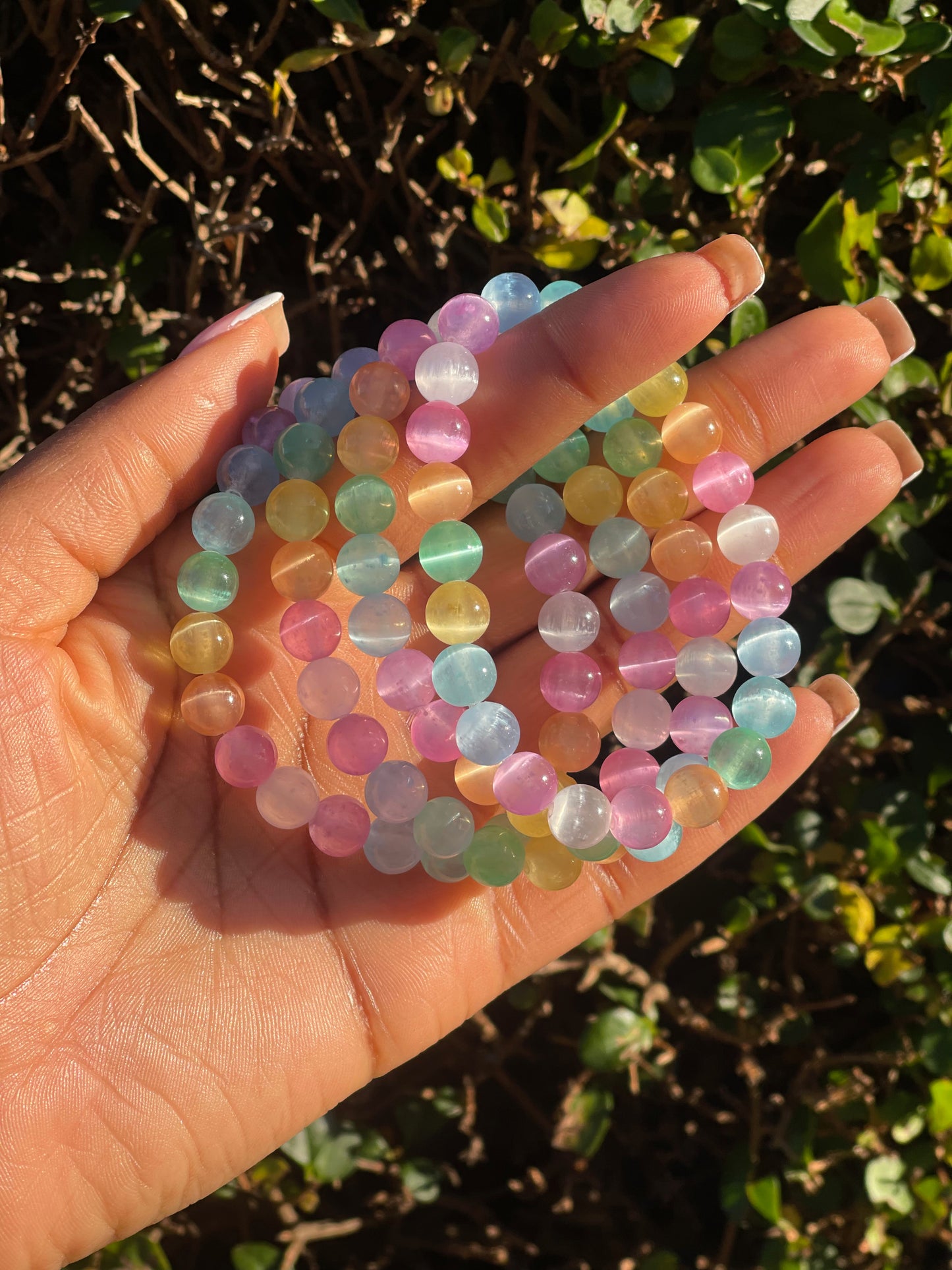 Colourful Selenite Bracelet