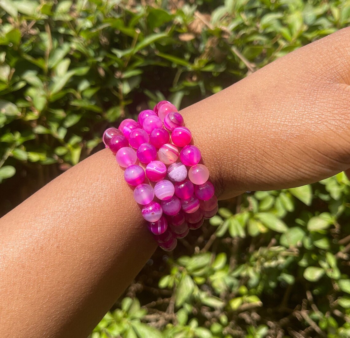 Pink Agate Bracelet