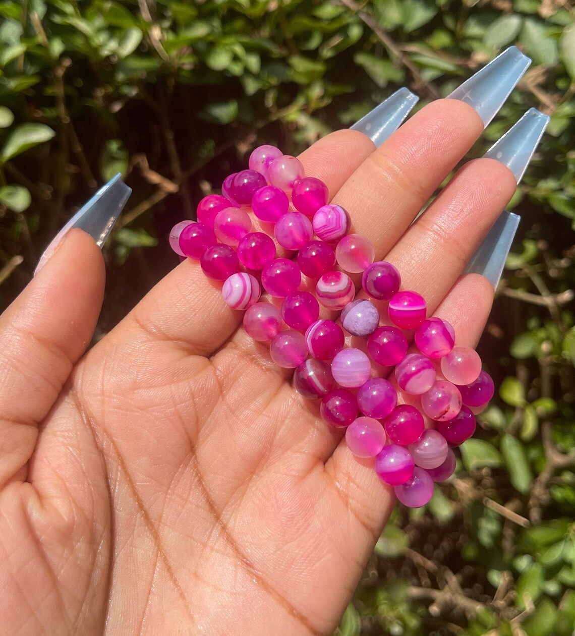 Pink Agate Bracelet