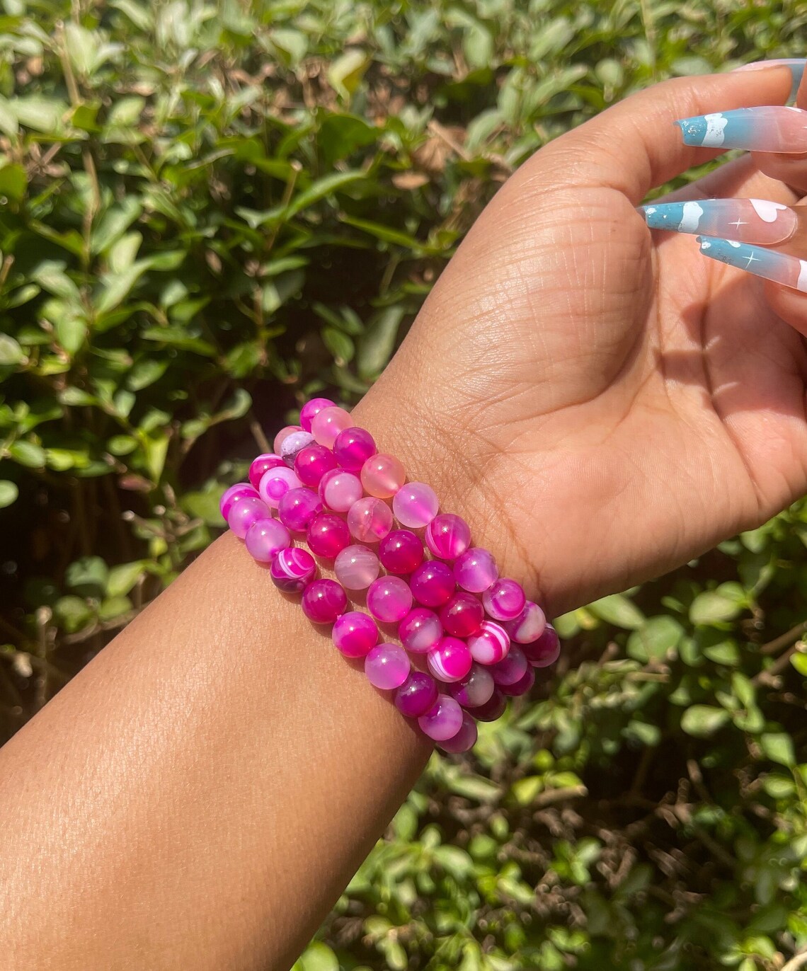 Pink Agate Bracelet