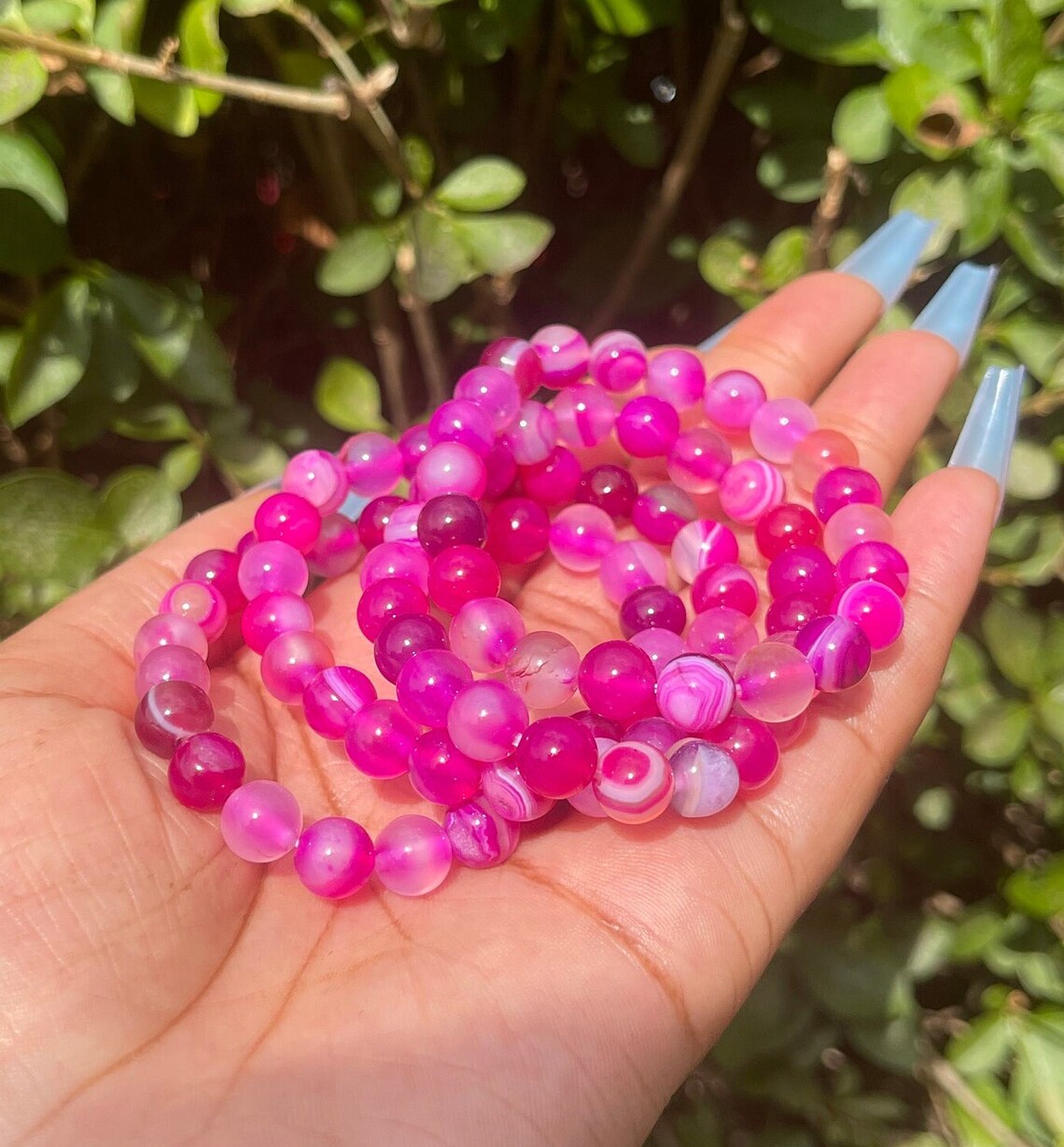 Pink Agate Bracelet