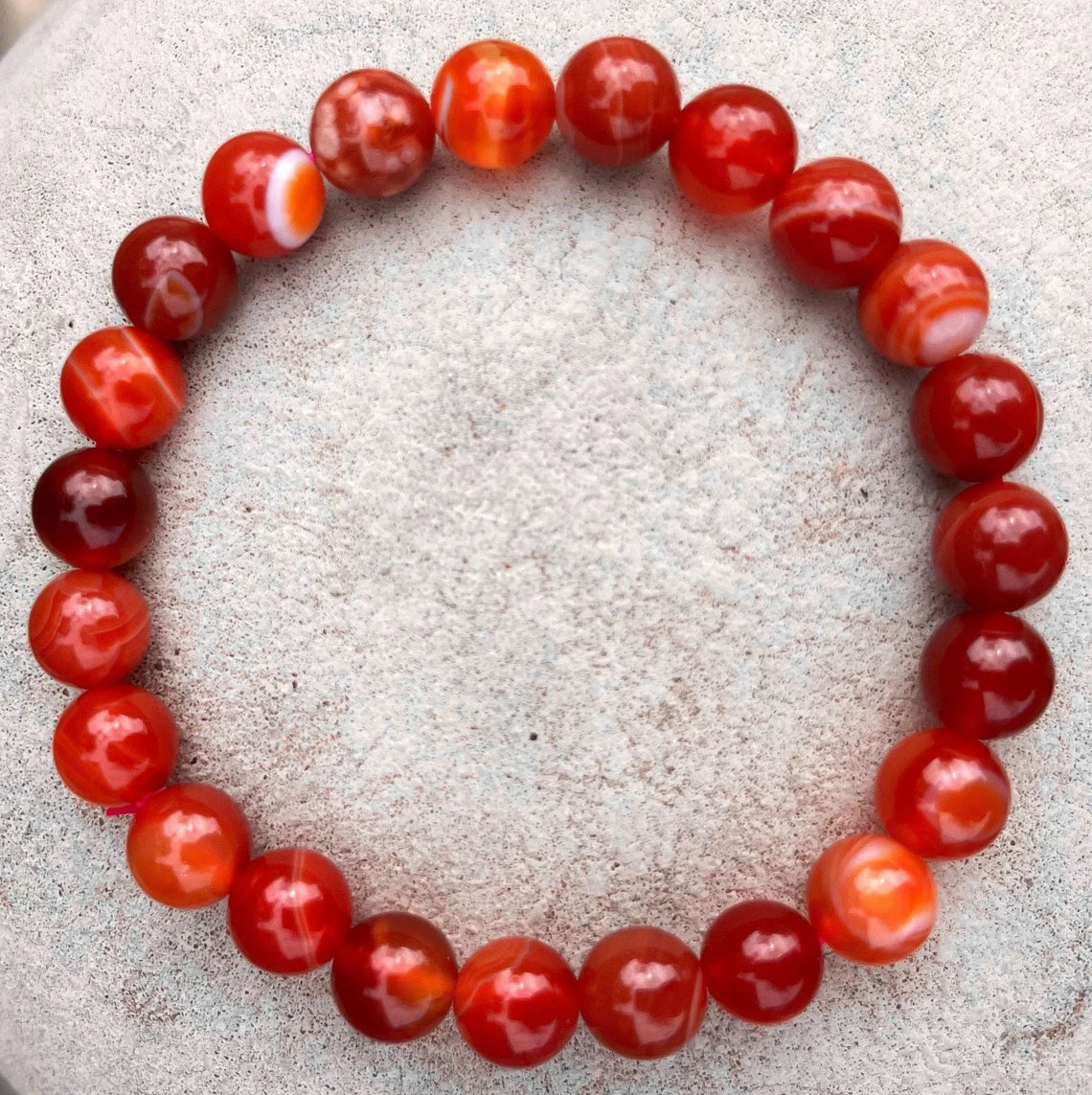 Banded Carnelian Bracelet