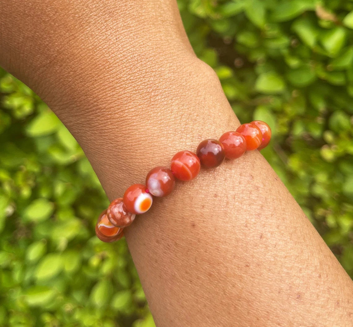 Banded Carnelian Bracelet