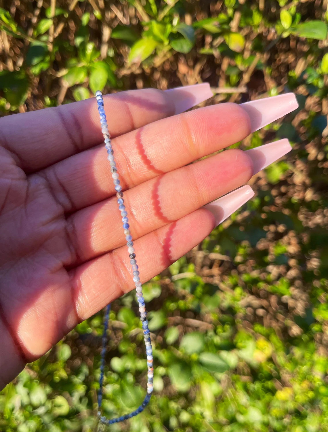 Sodalite Beaded Choker Necklace