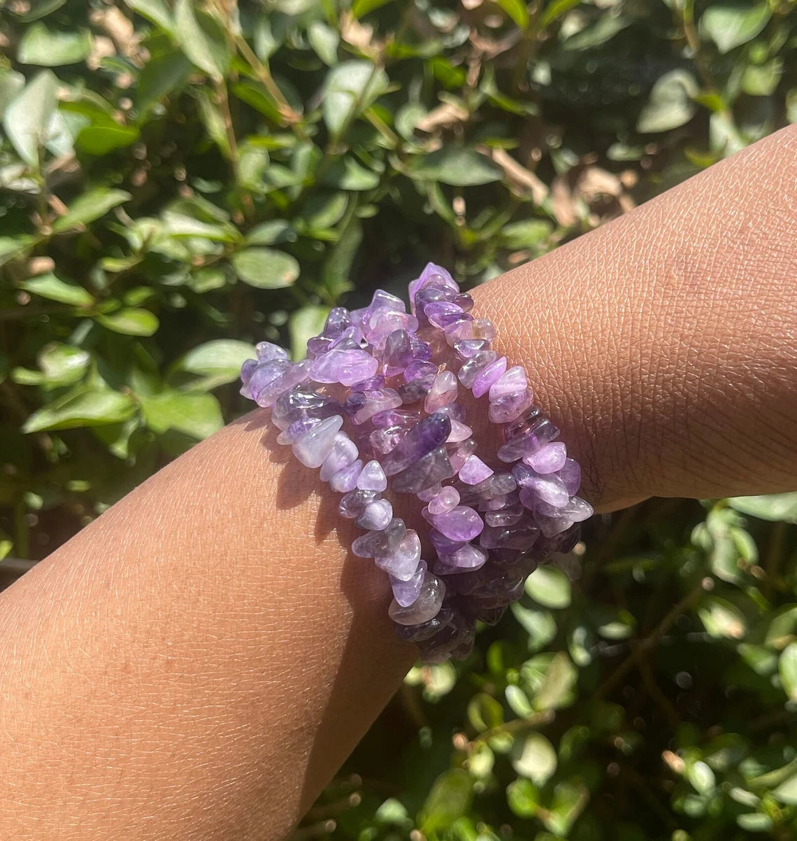 Amethyst Chip Bracelet