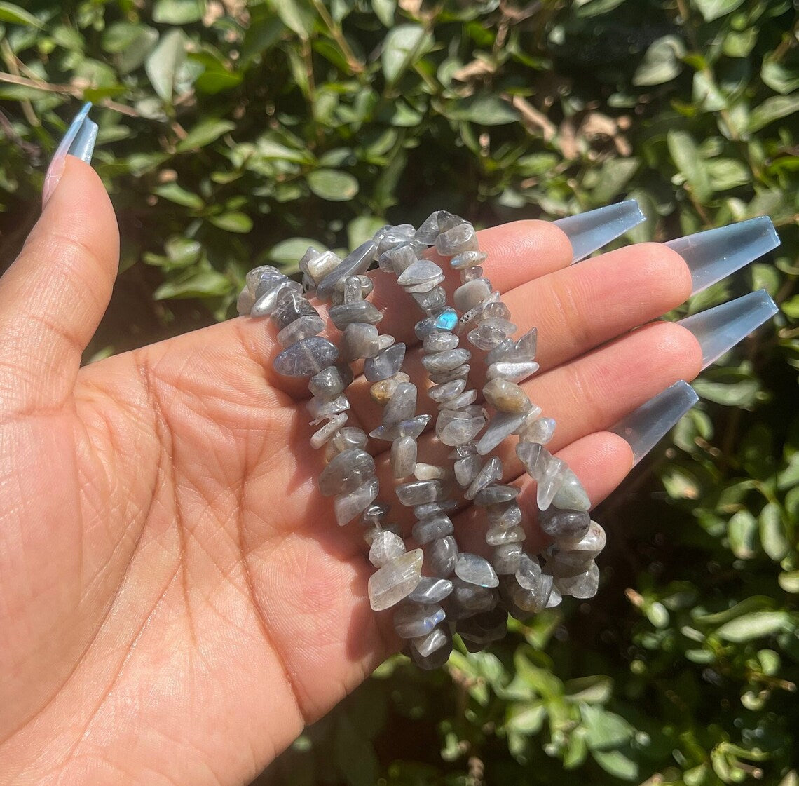 Labradorite Chip Bracelet