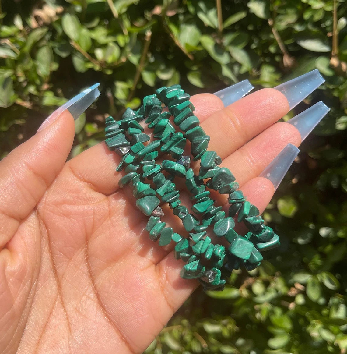 Malachite Chip Bracelet