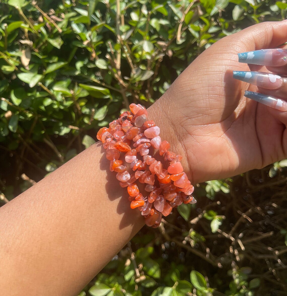 Carnelian Chip Bracelet