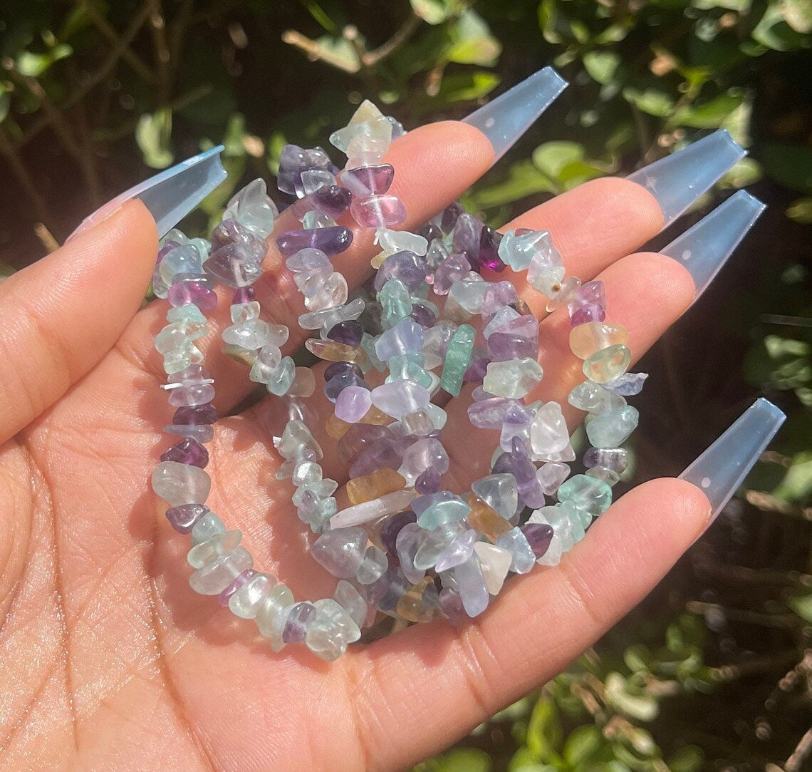 Fluorite Chip Bracelet