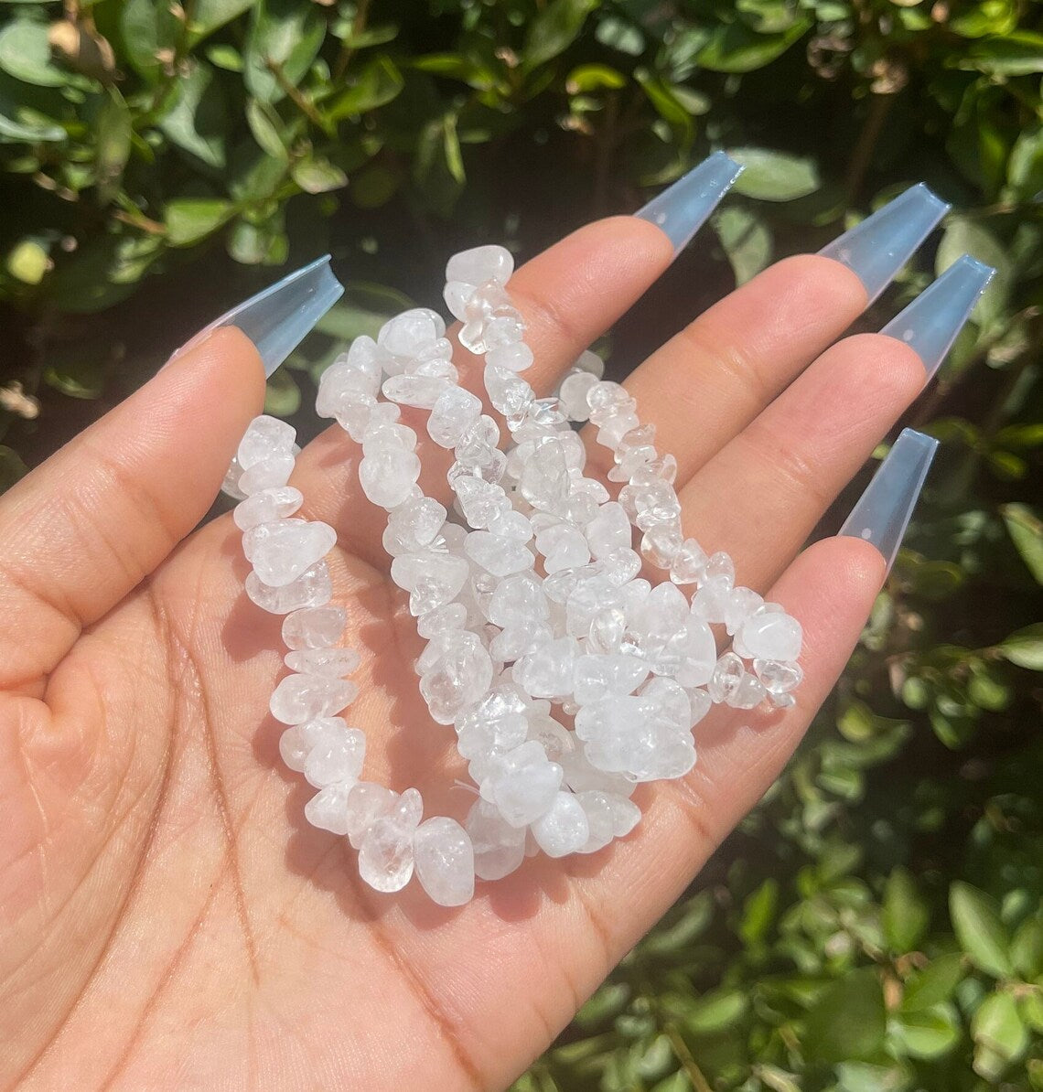 Clear Quartz Chip Bracelet