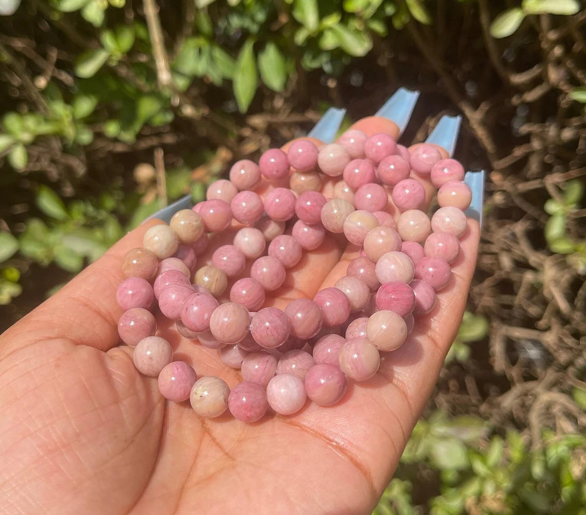 Pink Rhodonite Bracelet