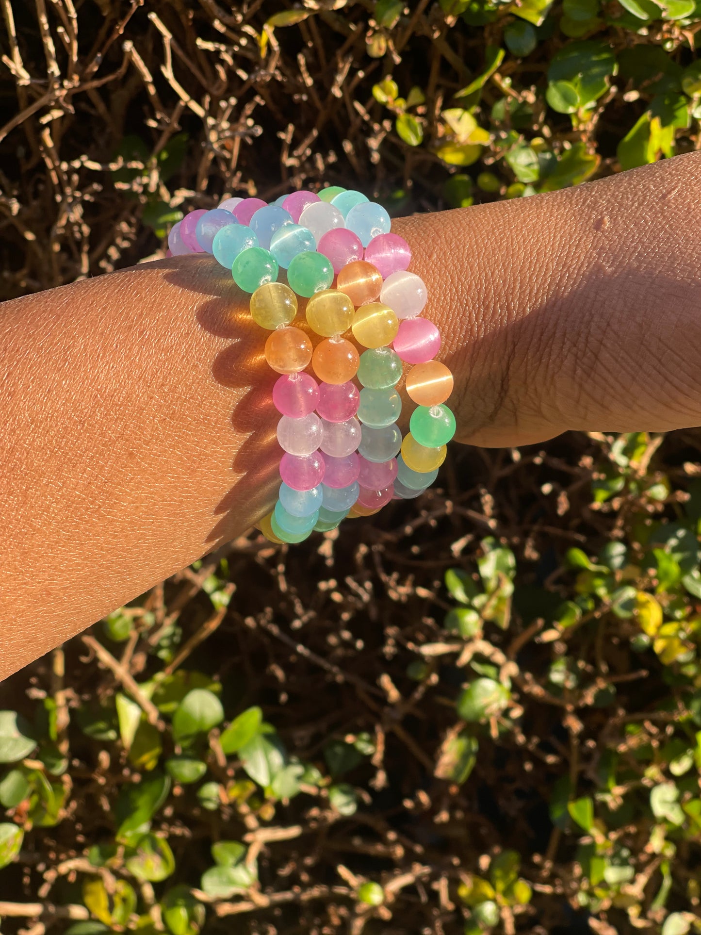 Colourful Selenite Bracelet