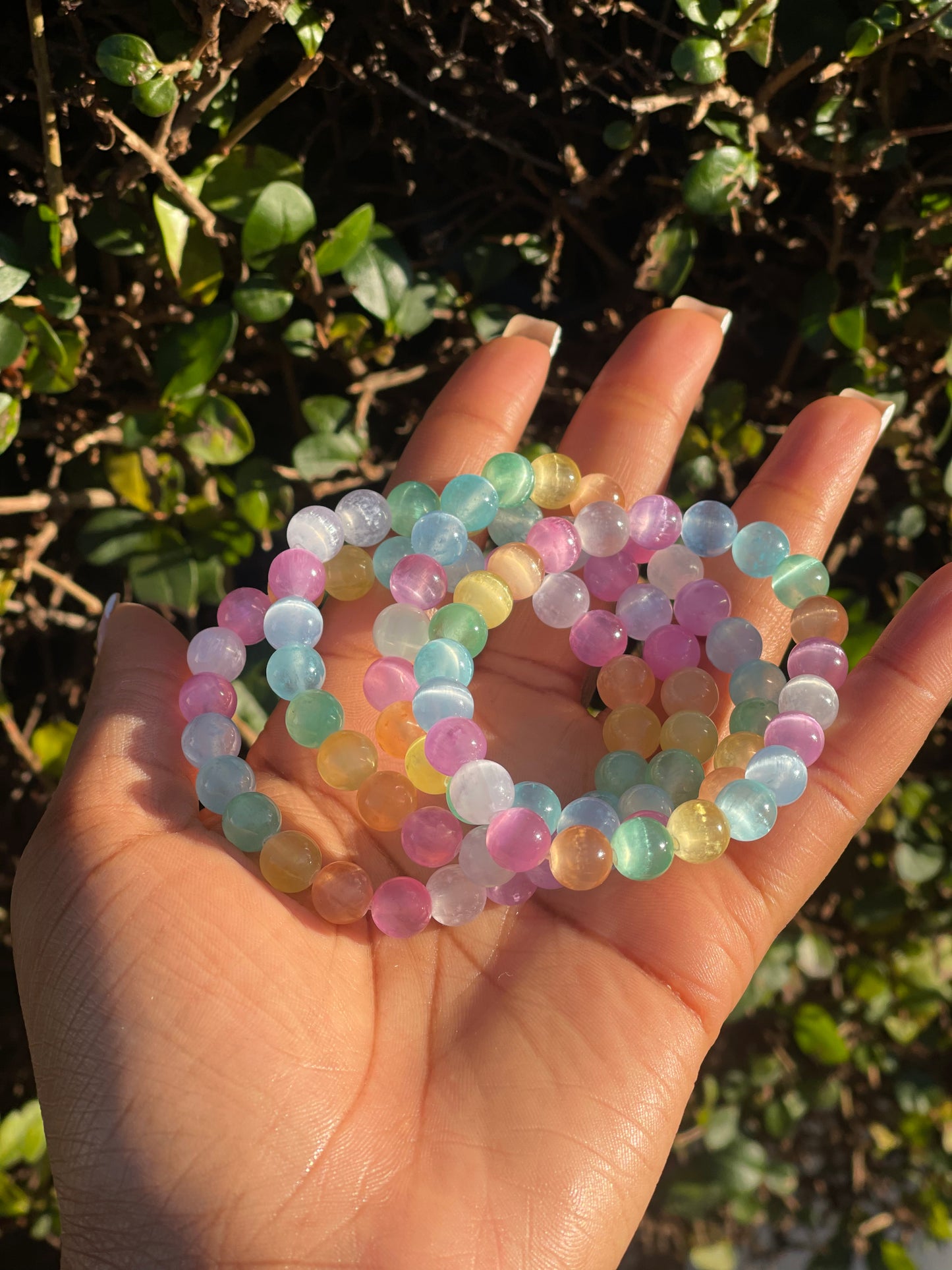 Colourful Selenite Bracelet