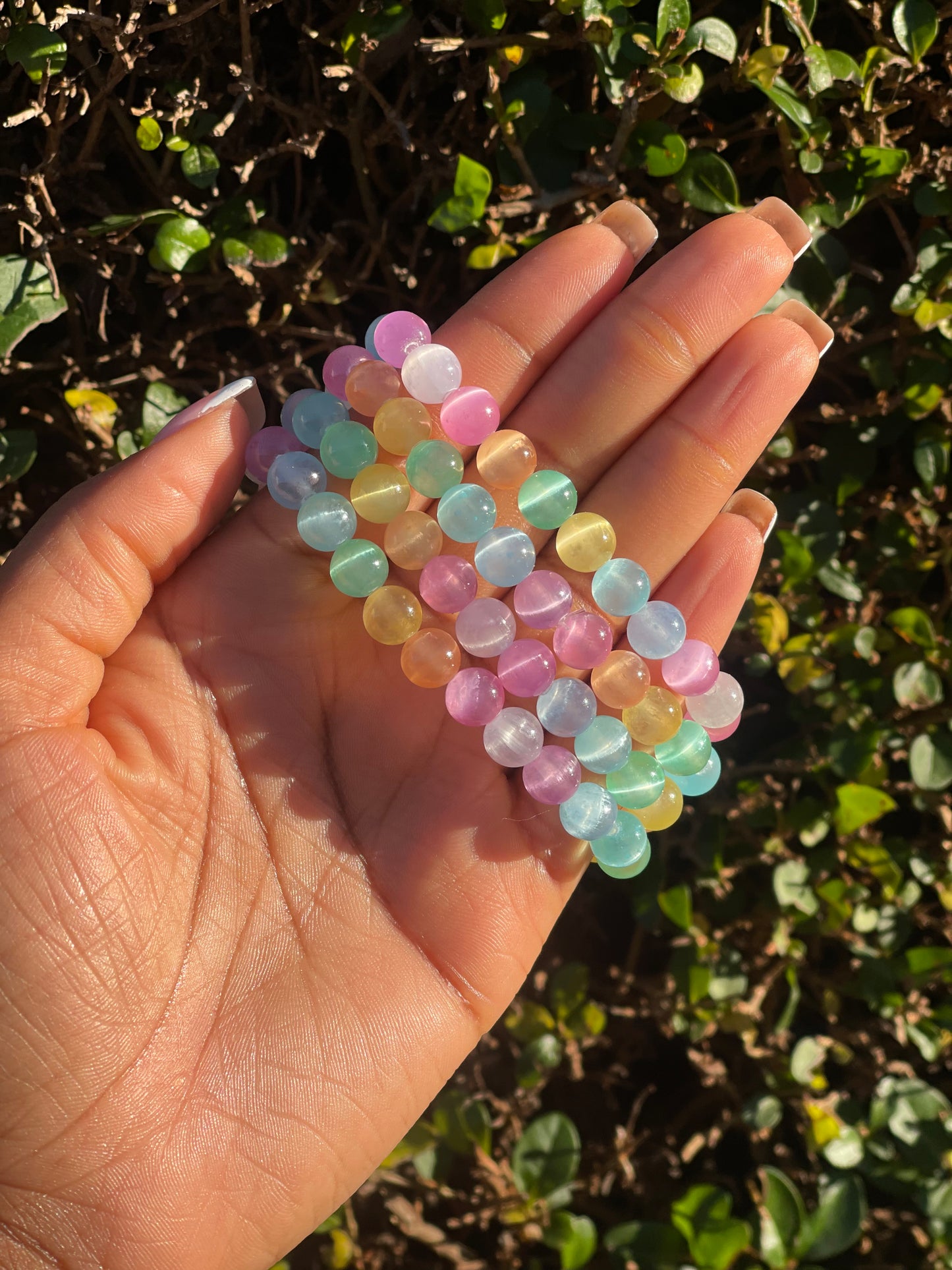 Colourful Selenite Bracelet