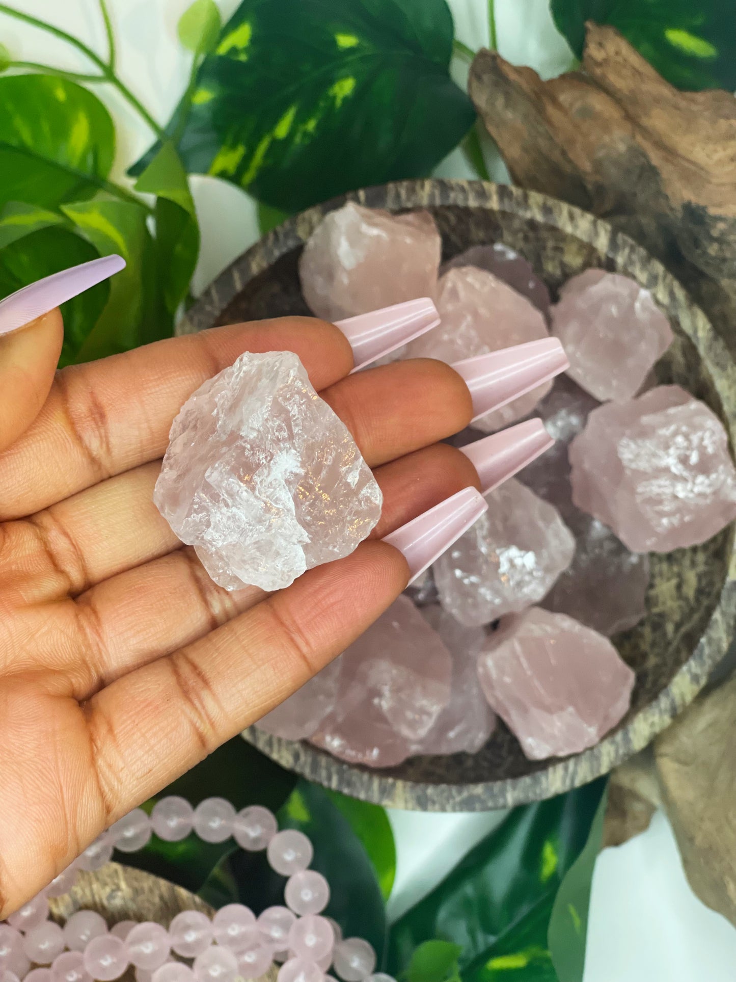 Raw Rose Quartz