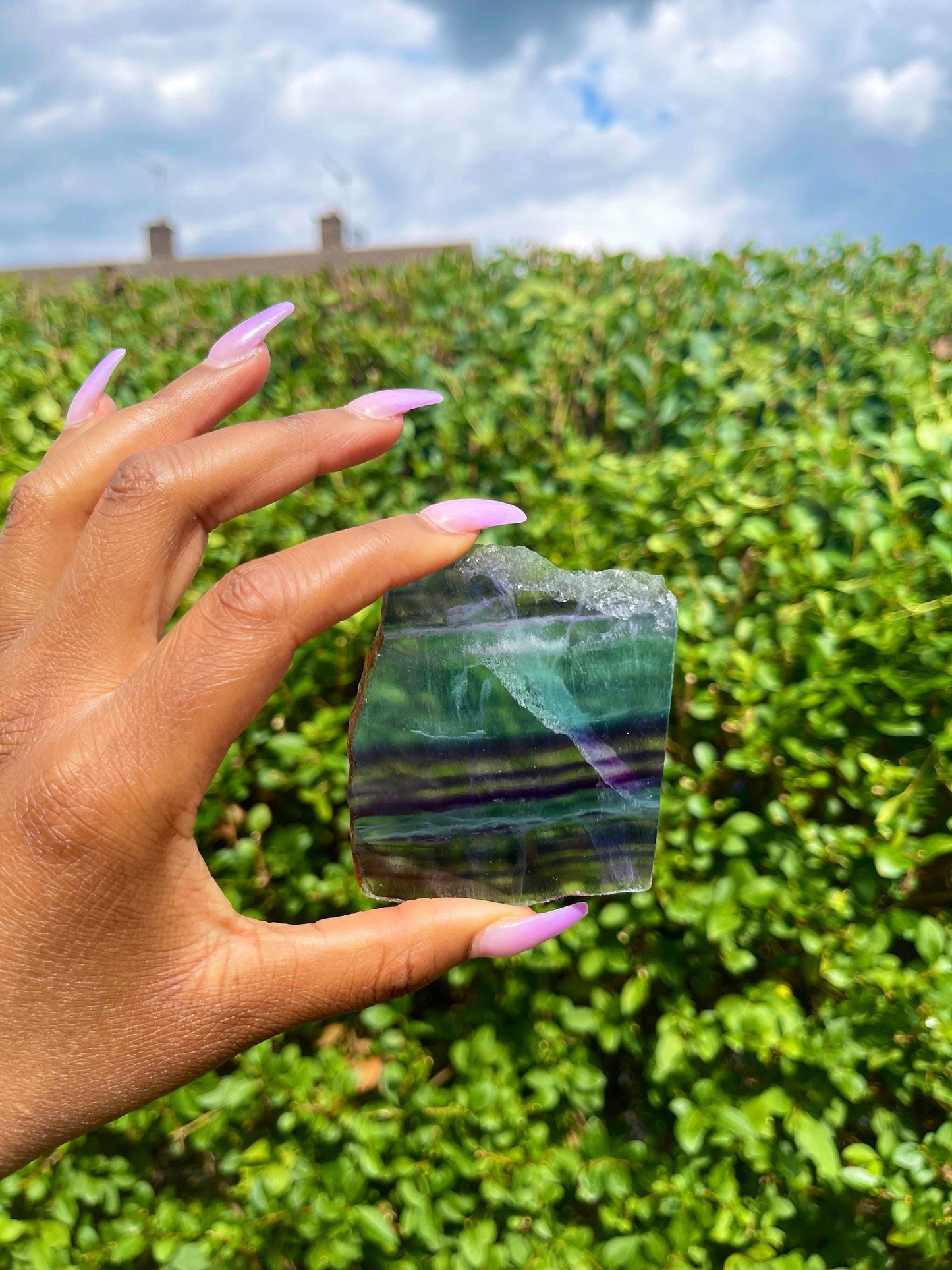 Rainbow Fluorite Slabs, Healing Crystals, Gemstones, Rainbow Crystals, Chakra Healing