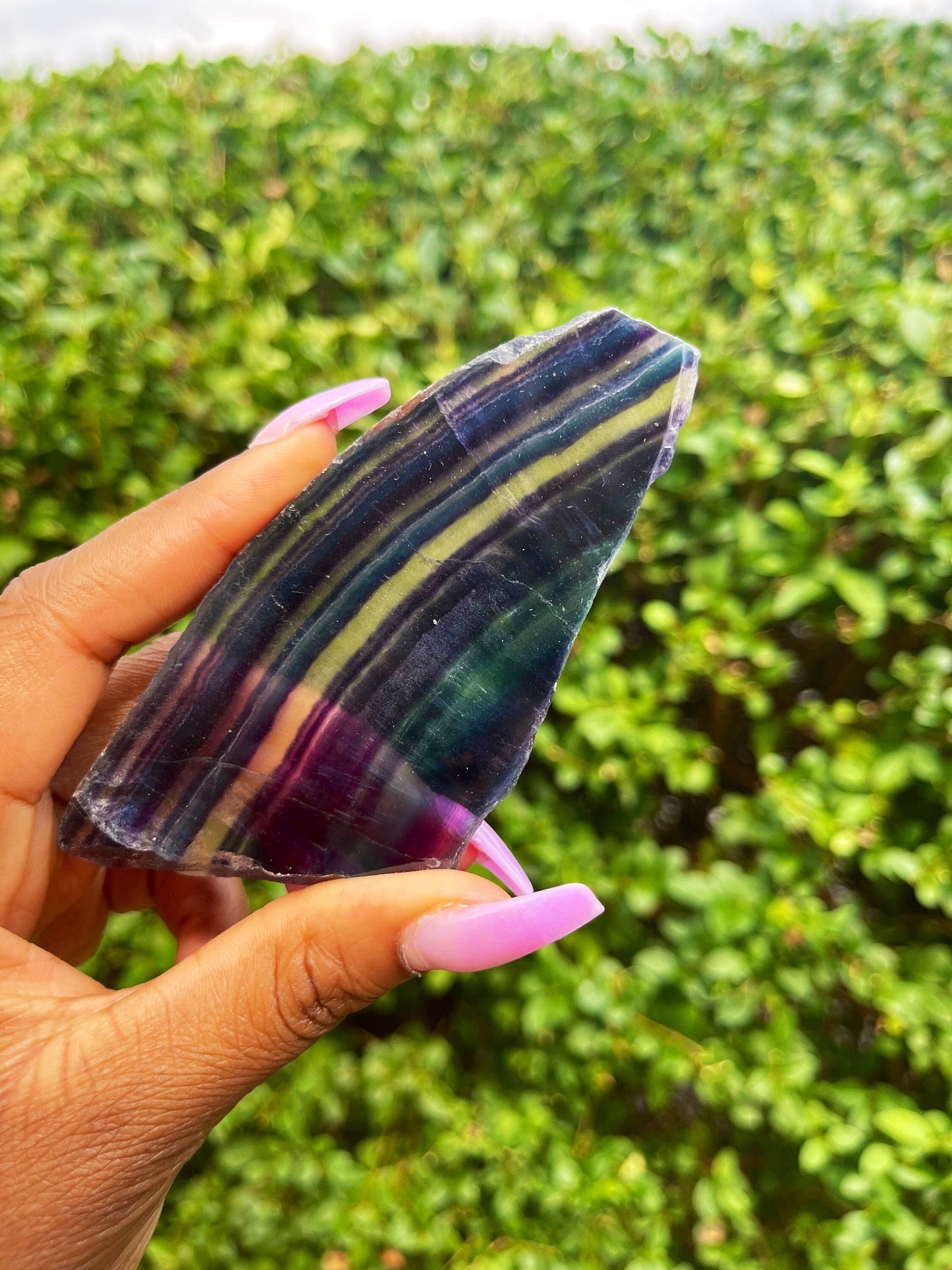 Rainbow Fluorite Slabs, Healing Crystals, Gemstones, Rainbow Crystals, Chakra Healing