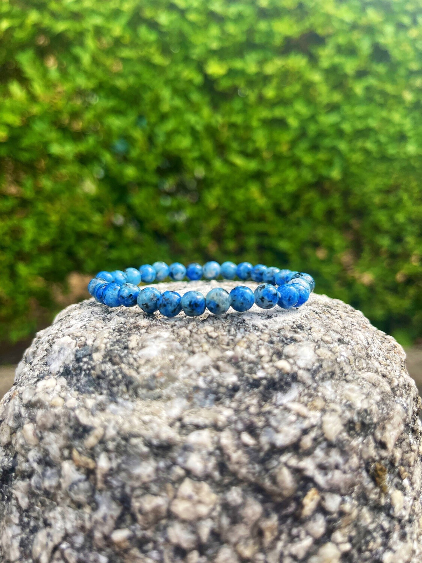 K2 Jasper Bracelet, Healing Crystal, Gift for him, Birthday gift, Gemstone Bracelet, Crystal Bracelet, Blue Crystal, 6mm, Crystal Jewelry