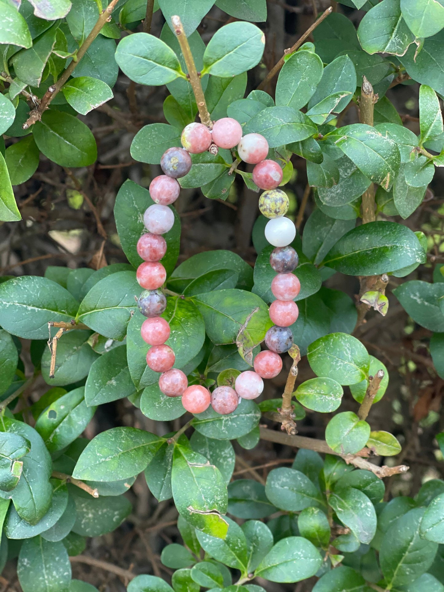 Pink Plum Blossom Bracelet, Healing Crystals, Reiki Chakra Bracelet, Mum Gift, Gift for her, Gemstone Jasper Bracelet, Long Distance Gift,