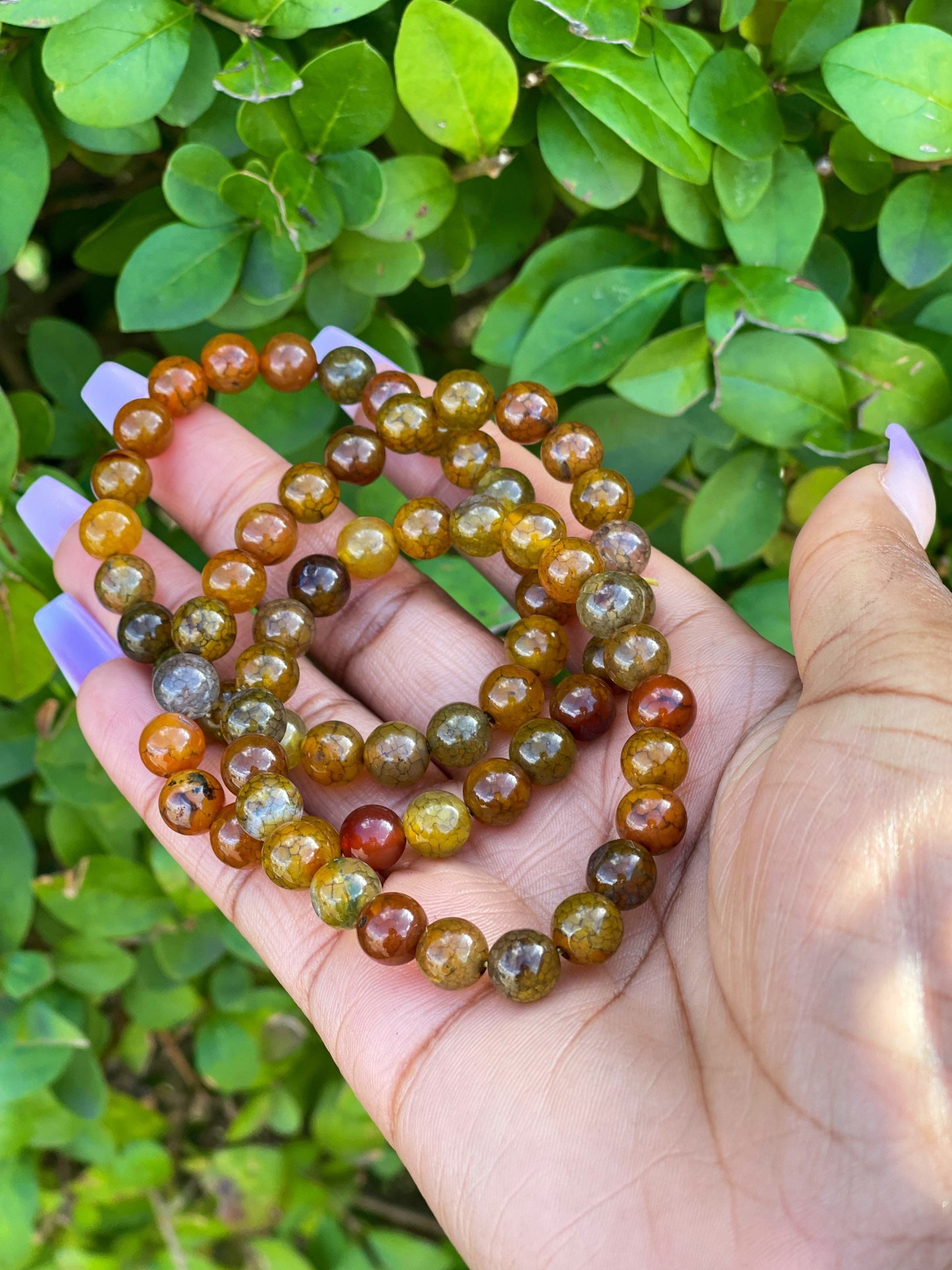 Dragon Vein Agate Bracelet