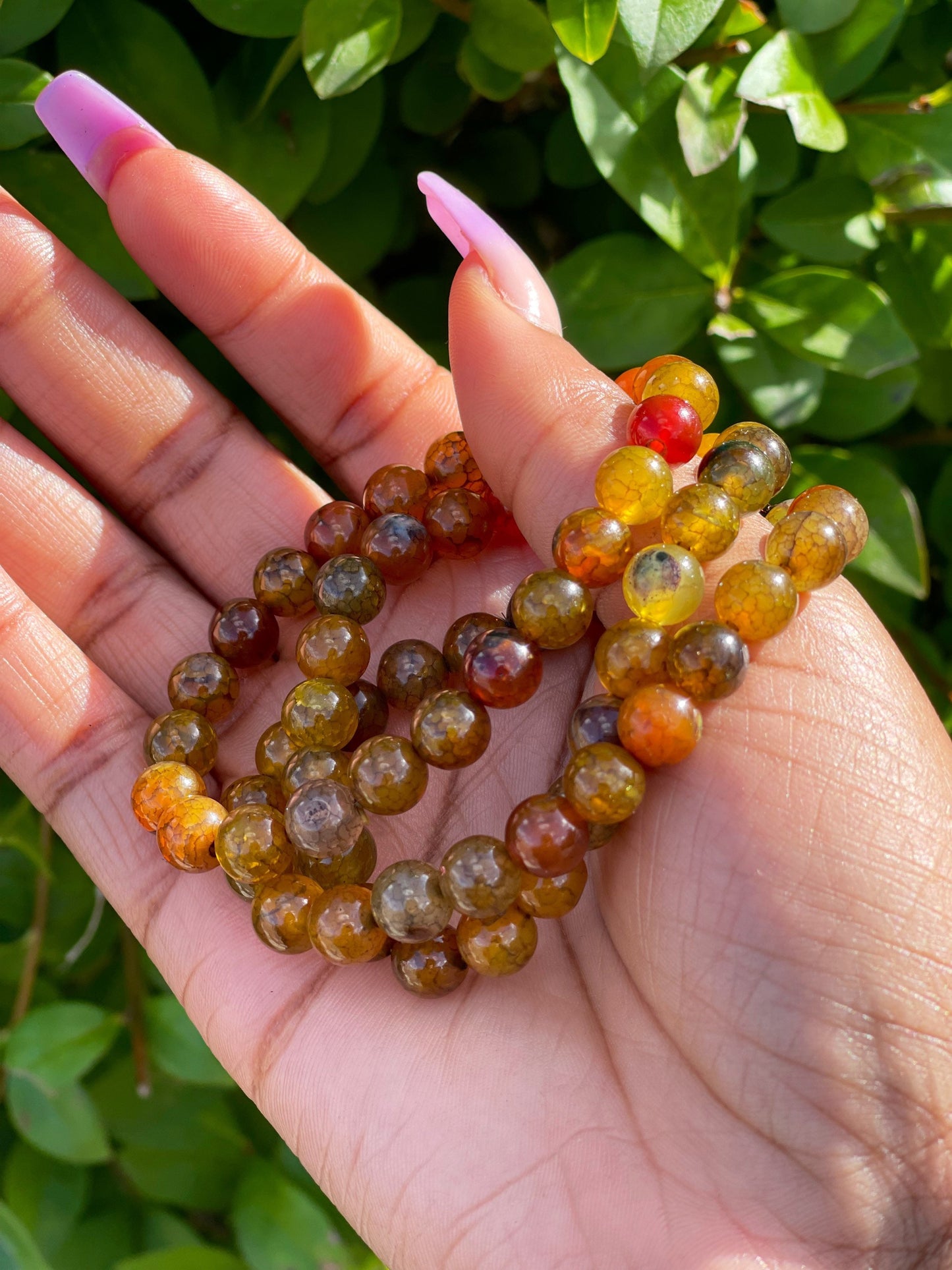 Dragon Vein Agate Bracelet