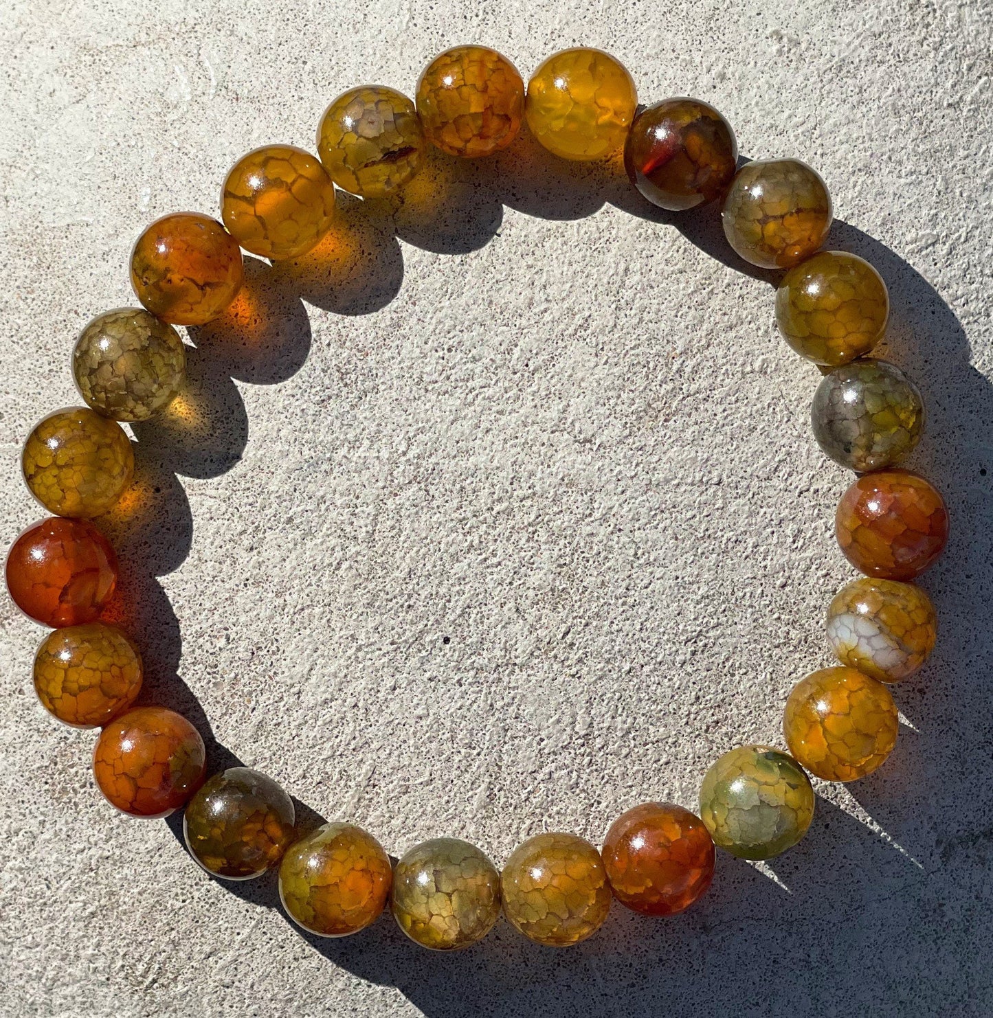 Dragon Vein Agate Bracelet