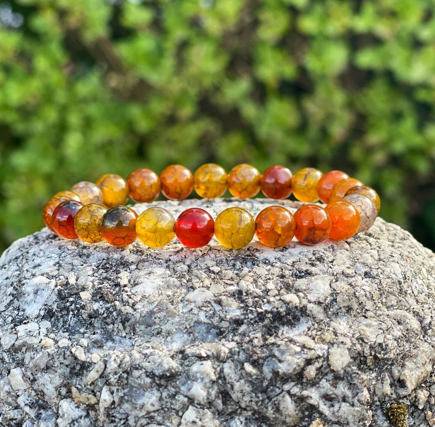 Dragon Vein Agate Bracelet