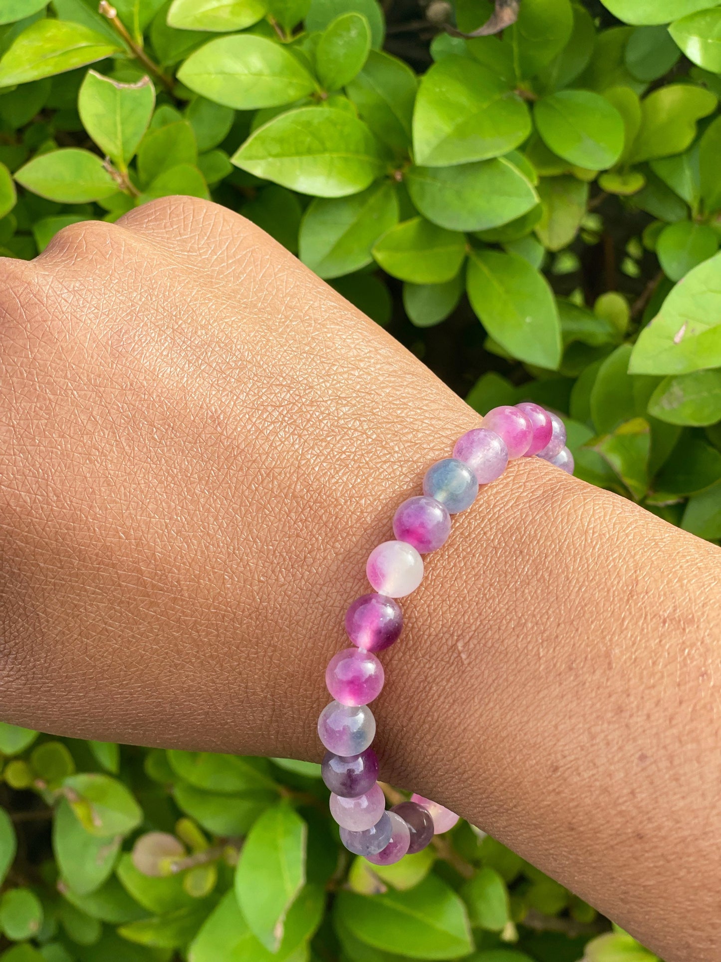 Pink Chalcedony Bracelet, Gemstone Bracelet, Birthday Gift, Chakra Healing Crystals, Friendship Gift, Handmade Jewelry, Women Bracelet