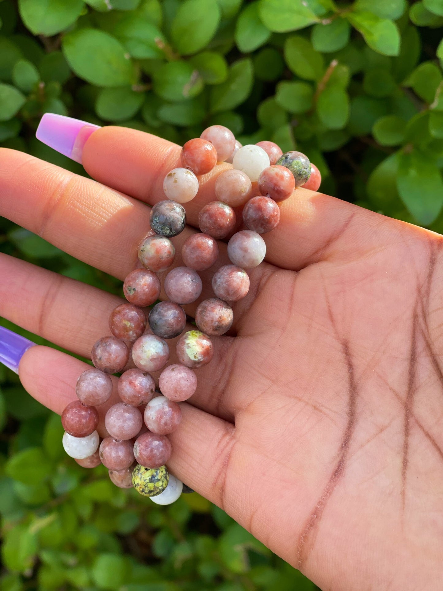 Pink Plum Blossom Bracelet, Healing Crystals, Reiki Chakra Bracelet, Mum Gift, Gift for her, Gemstone Jasper Bracelet, Long Distance Gift,