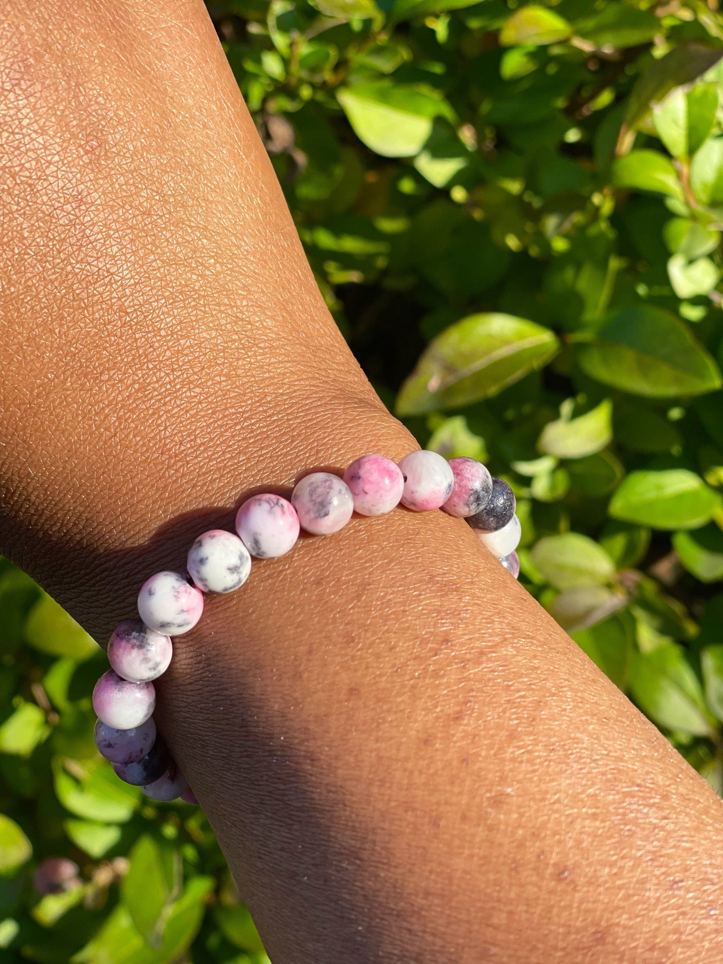 Persian Light Pink Jade Bracelet, Healing Crystals, Best Friend Bracelet, Crystal Bracelet For Girls, Friendship Bracelet, Birthday Gift