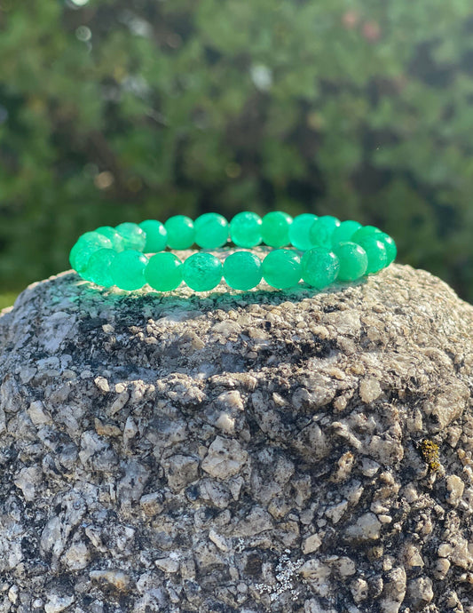 Jade Bracelet, Crystal Bracelet, Green Jade Jewelry, Healing Crystals, Gemstone Bracelet, Crystal Jewelry, Gift for her, Chakra Bracelet