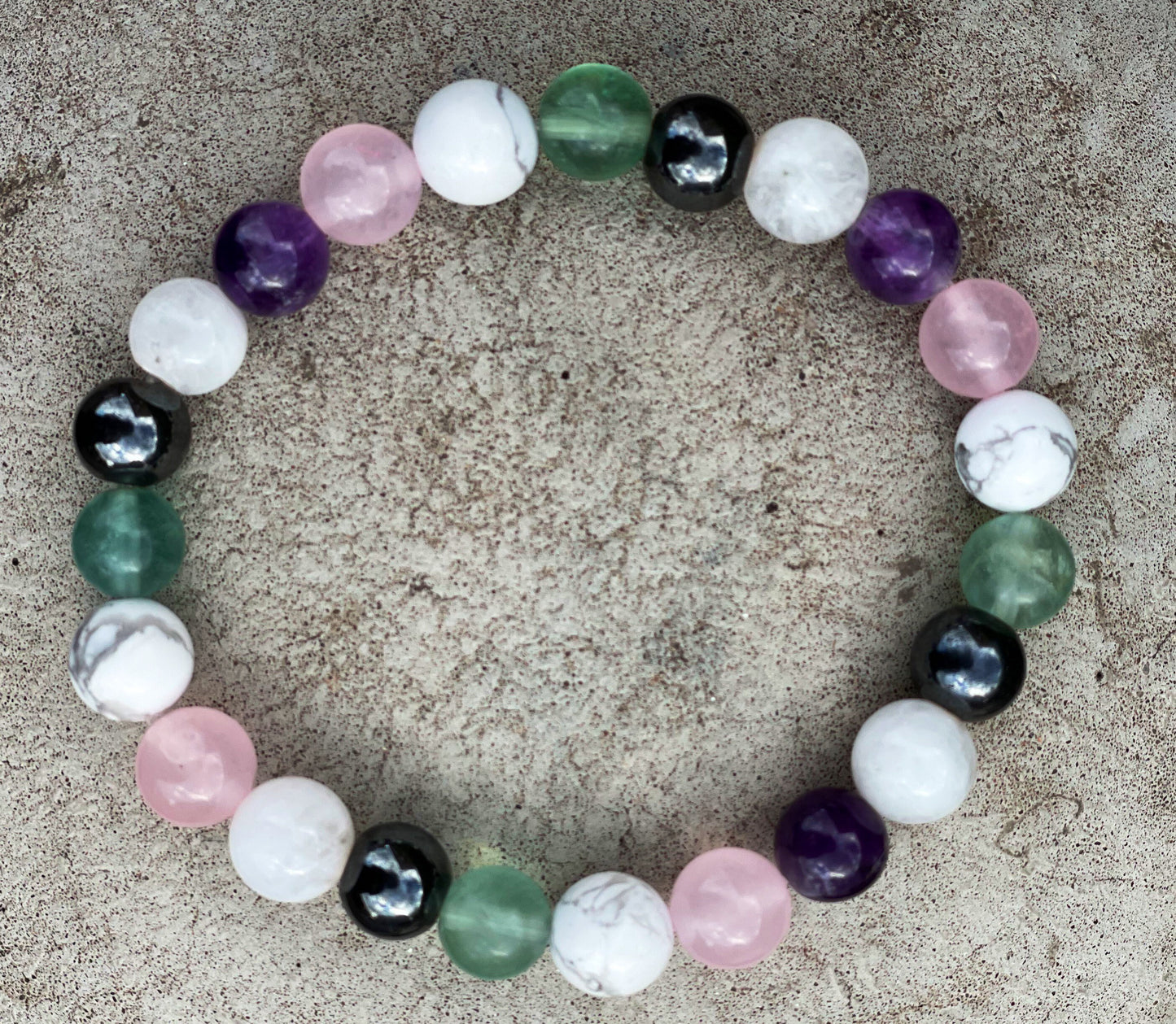 Insomnia Bracelet, Sleep Difficult, Deep Sleep, Calming Bracelet, Semi Precious Stones, Gemstones for Inner Peace, Rose Quartz, Amethyst