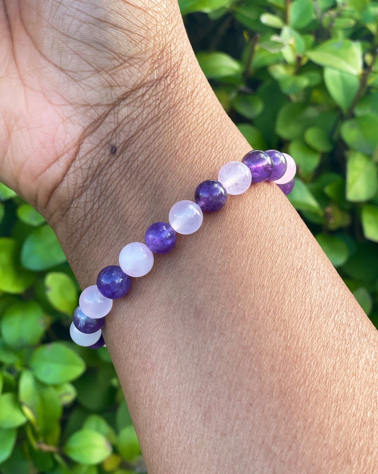 Amethyst Rose Quartz Bracelet