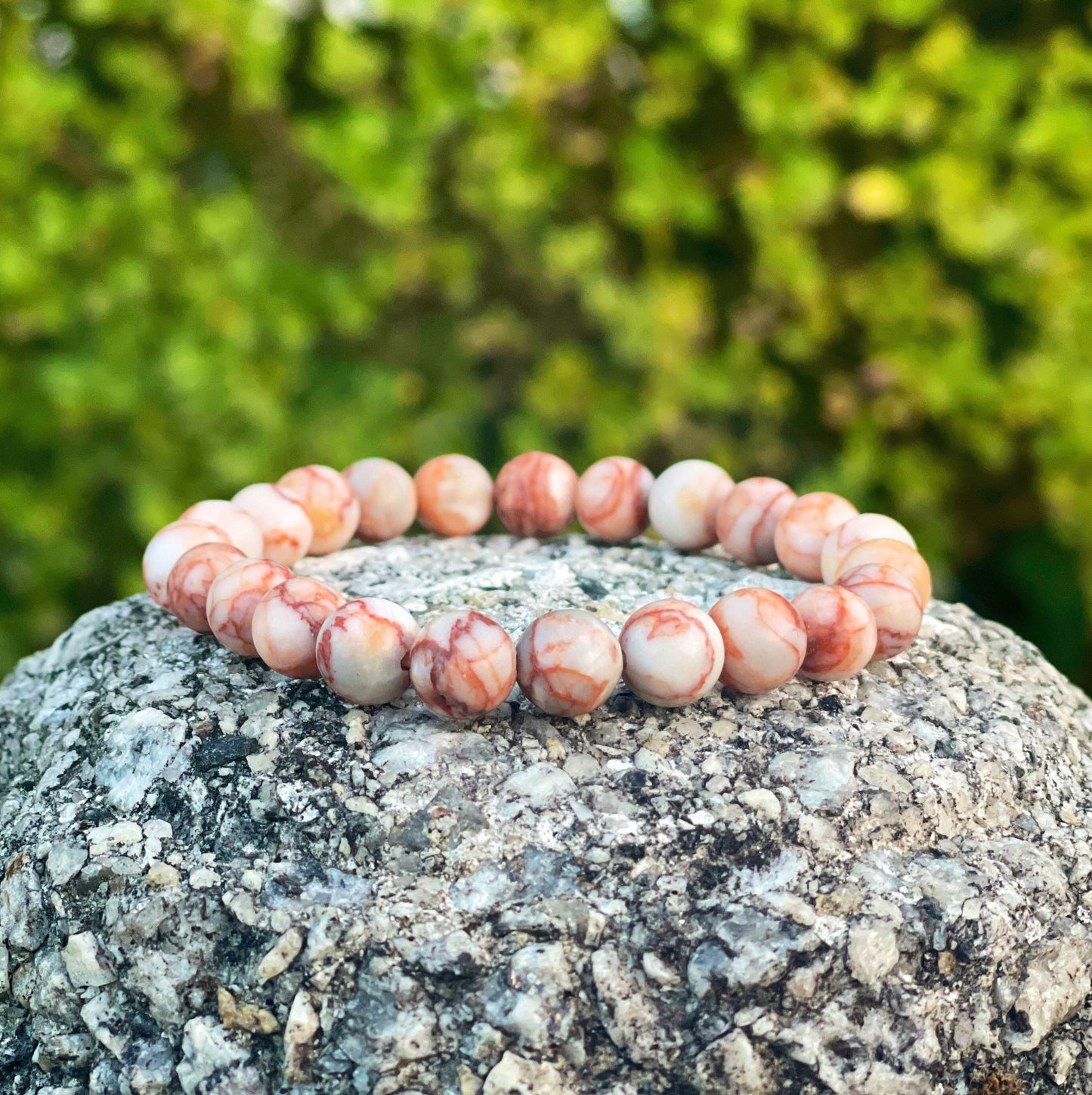 Red Vein Jasper Bracelet, Healing Crystals, Gemstone bracelet, 8mm Beaded Bracelet, Crystal Bracelet, Healing Stones, Protection Bracelet