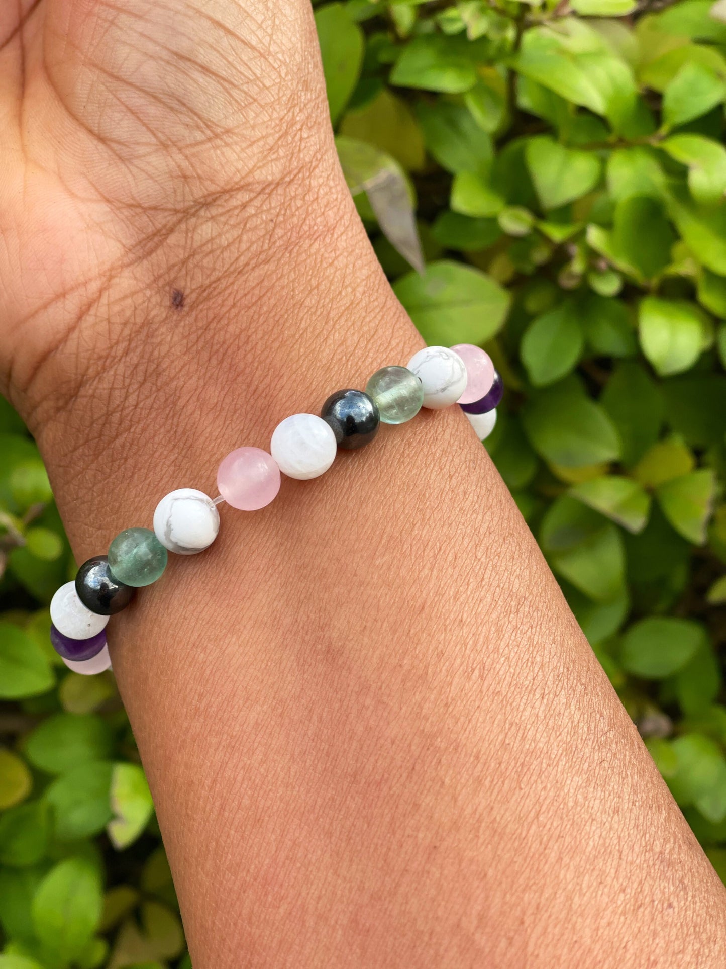 Insomnia Bracelet, Sleep Difficult, Deep Sleep, Calming Bracelet, Semi Precious Stones, Gemstones for Inner Peace, Rose Quartz, Amethyst