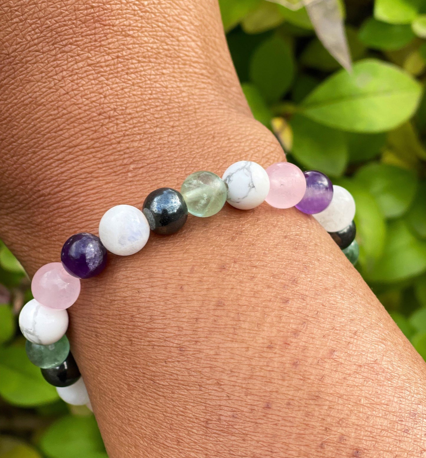 Insomnia Bracelet, Sleep Difficult, Deep Sleep, Calming Bracelet, Semi Precious Stones, Gemstones for Inner Peace, Rose Quartz, Amethyst