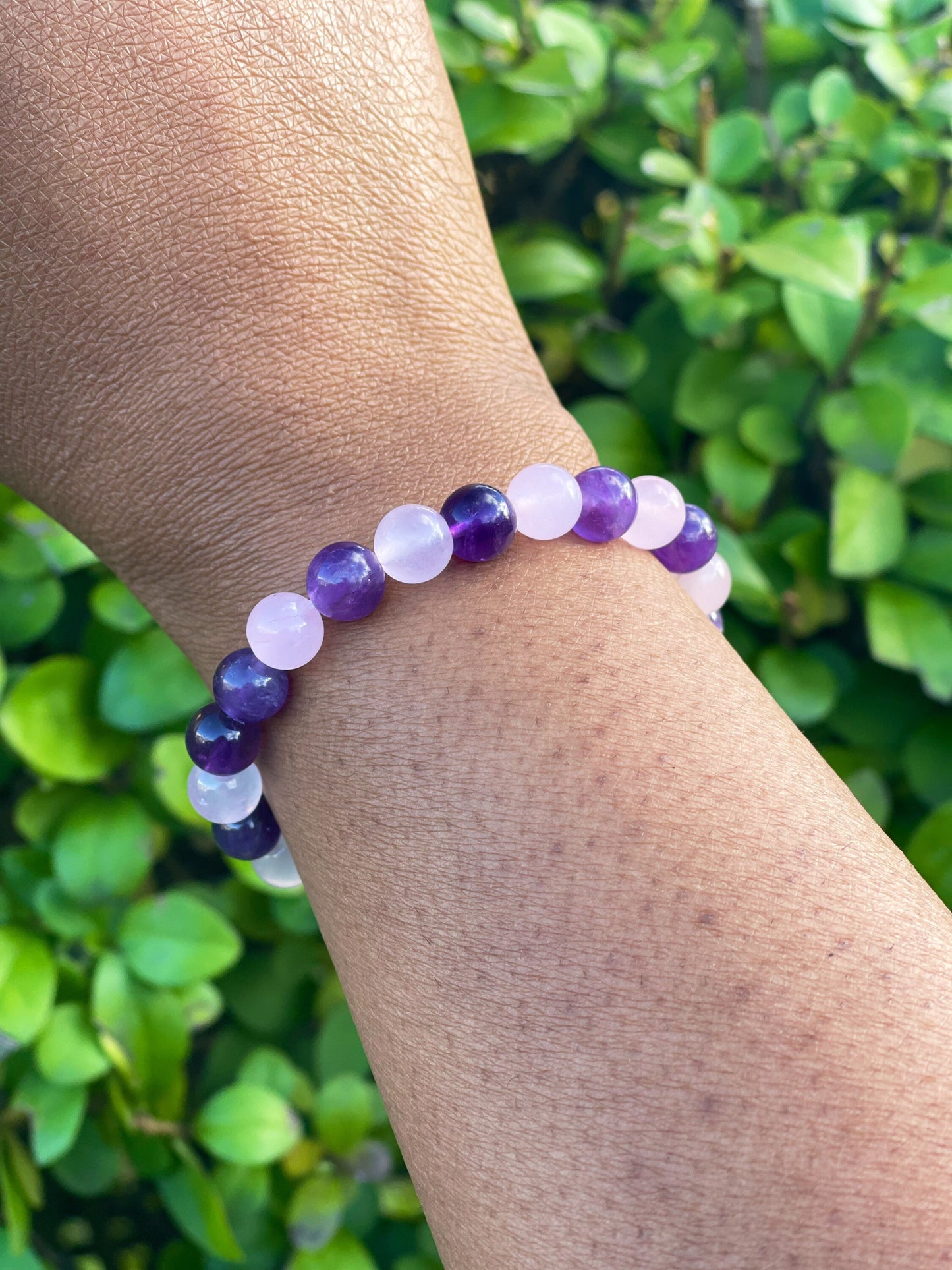 Amethyst Rose Quartz Bracelet