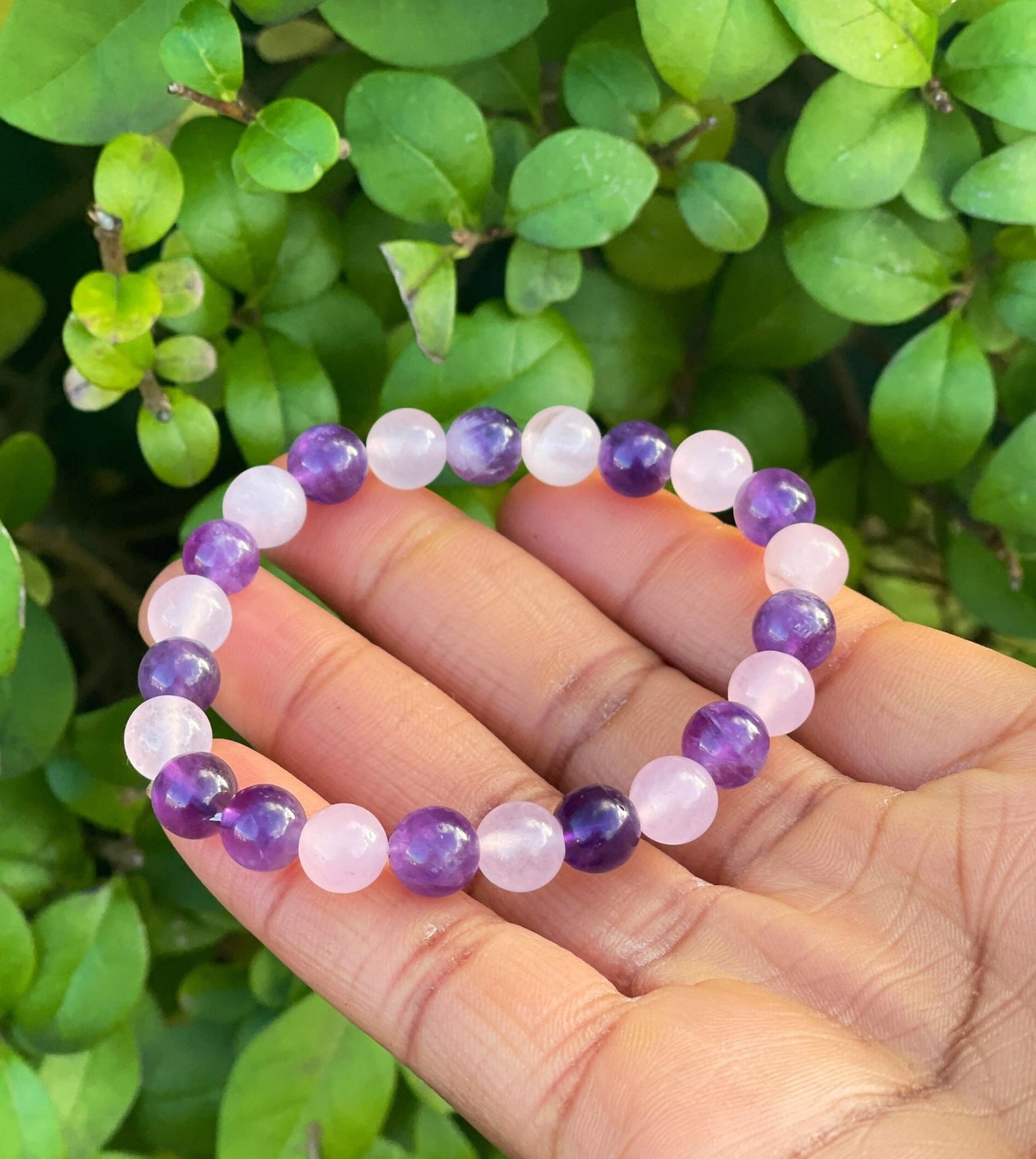 Amethyst Rose Quartz Bracelet