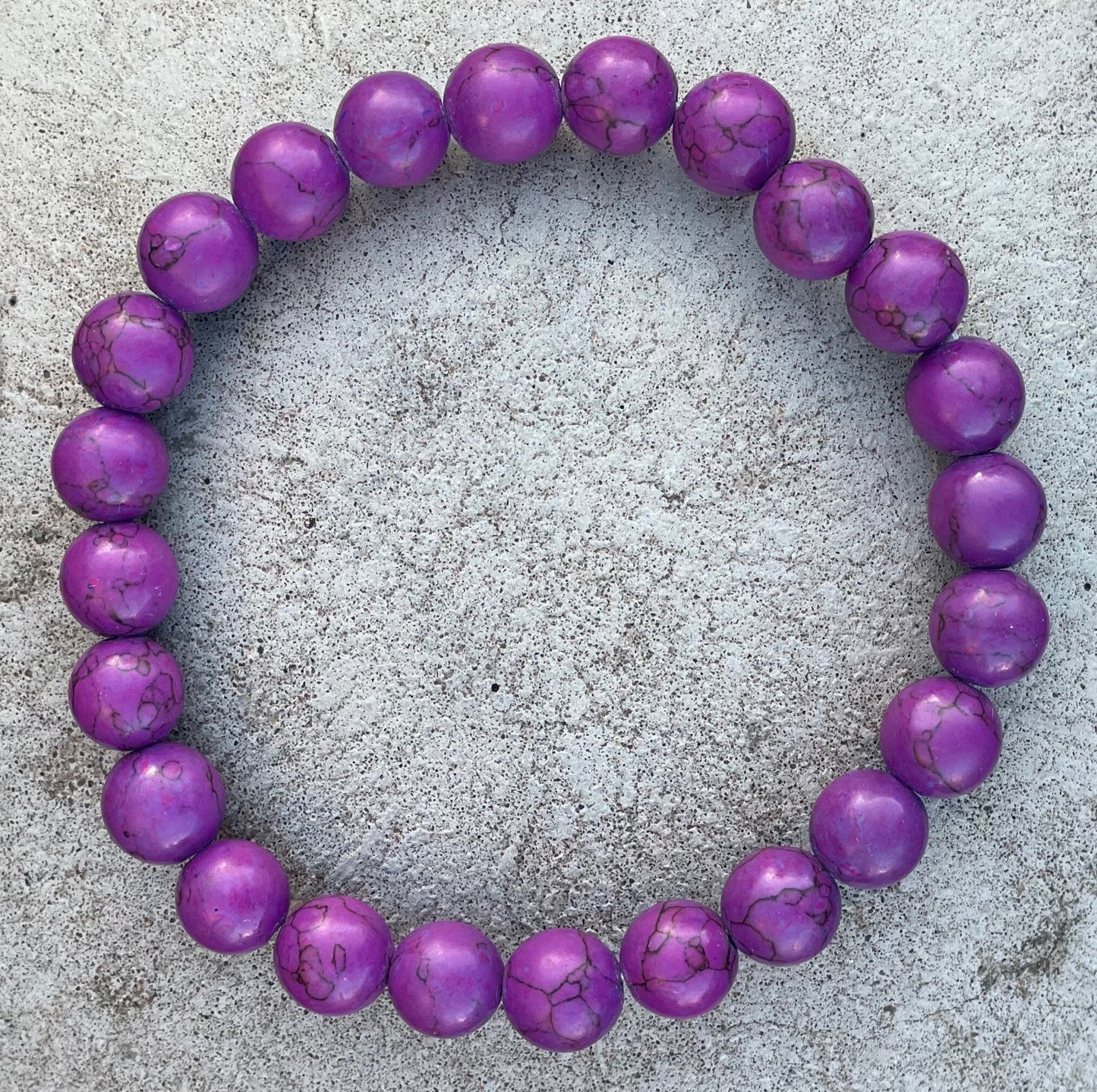 Purple Howlite Bracelet