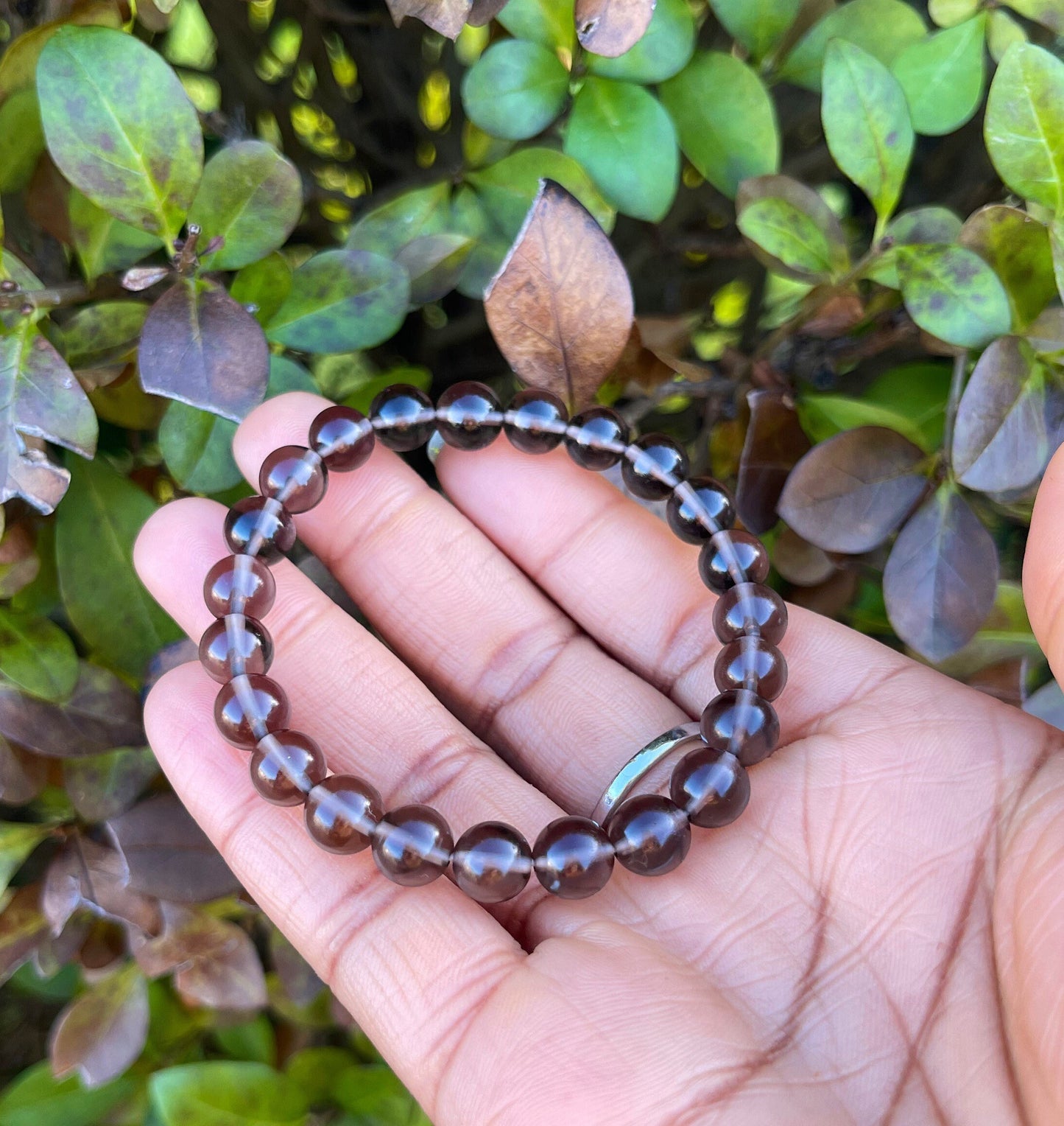 Smokey Quartz Bracelet, Beaded Bracelet, Power Gemstones, Chakra Healing, Smokey Quartz Jewelry, Grounding, Manifest, Energy, 6mm, 8mm