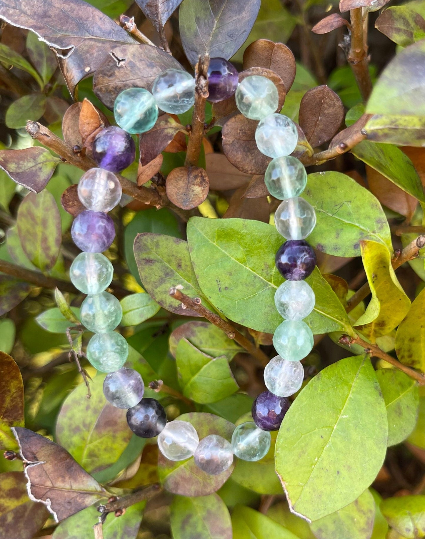 Faceted Fluorite Bracelet