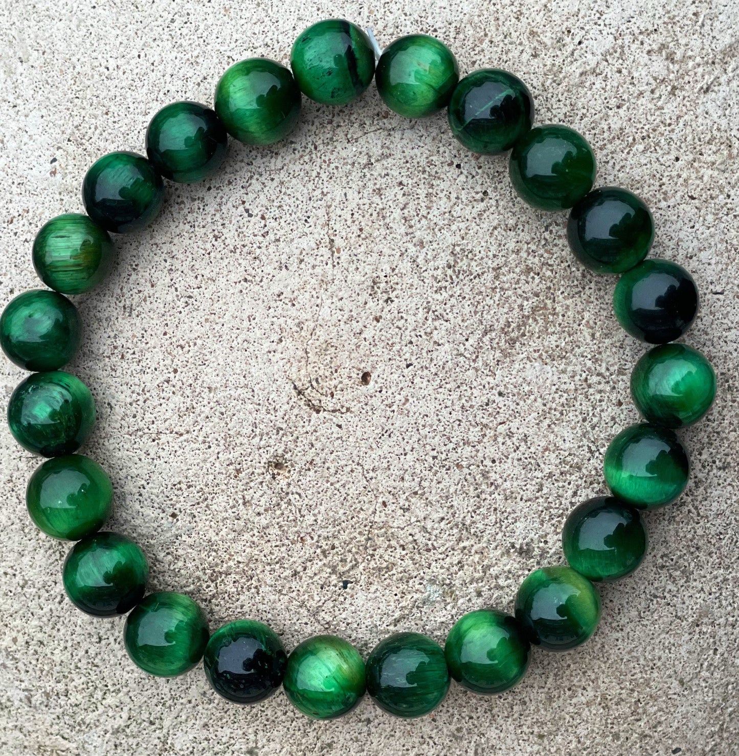 Green Tiger Eye Bracelet, Protection Bracelet, Chakra Healing Crystal Stones, Beads Bracelet, Crystal Gifts, Gift for Him, Gift for Her