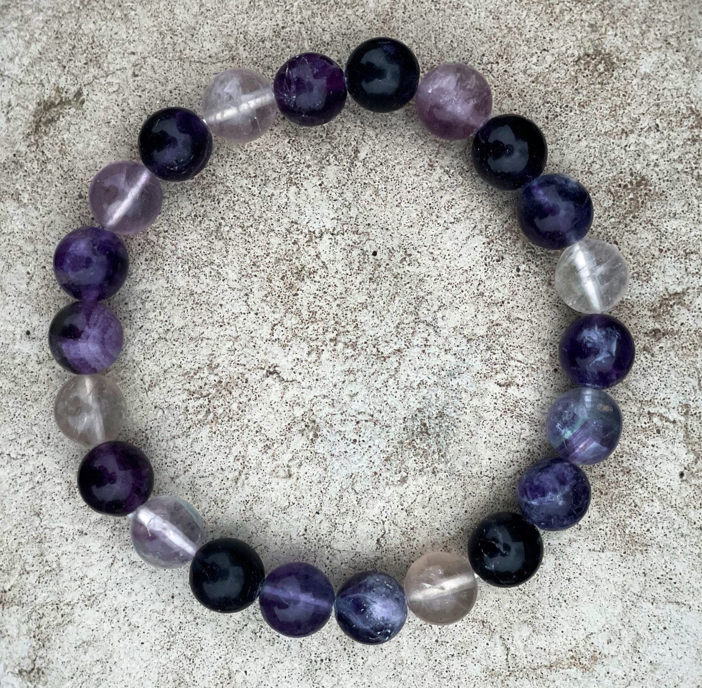 Purple Fluorite Bracelet, Gemstone Bracelet, Healing Crystals, Women Bracelets, Crystal Bracelet, Studying, Friendship Gift, Gift for her