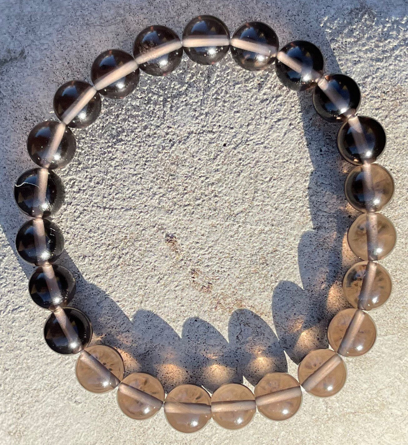 Smokey Quartz Bracelet, Beaded Bracelet, Power Gemstones, Chakra Healing, Smokey Quartz Jewelry, Grounding, Manifest, Energy, 6mm, 8mm