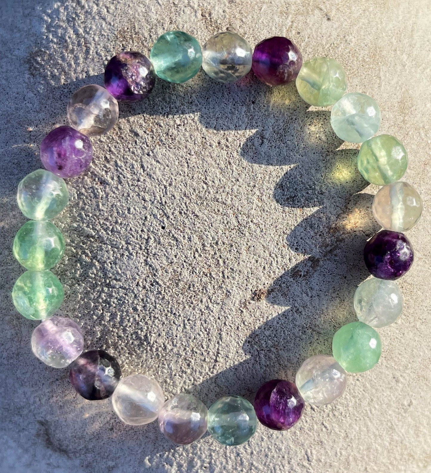 Faceted Fluorite Bracelet