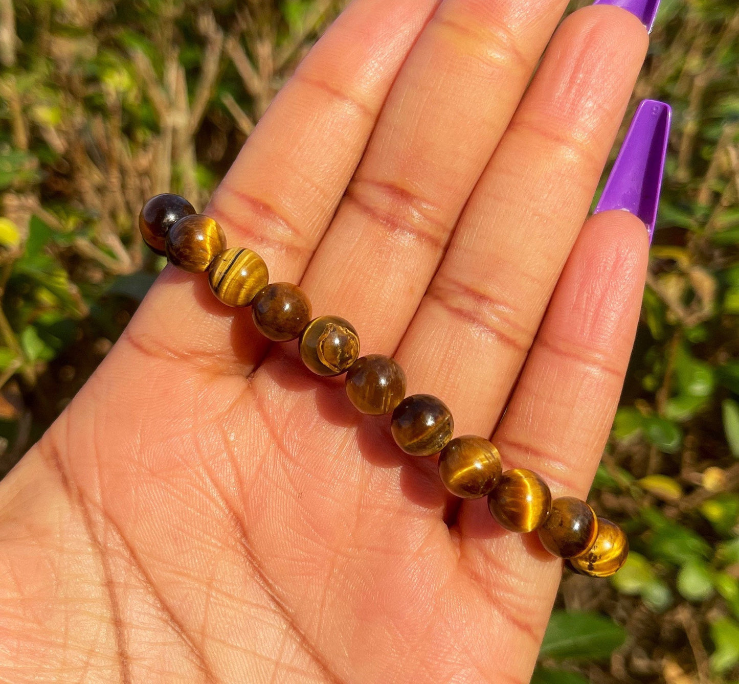 Howlite Tiger Eye Bracelet, Healing Crystals, Mens Bracelet Bead, Gemstone Beaded Bracelets for Men Women, Boyfriend Gift, Gift for Him