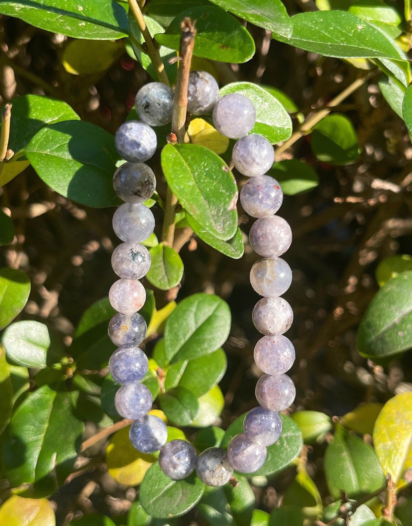 Iolite Bracelet, Healing Crystals, Beads Bracelet, Chakra Healing Gemstones, Iolite Jewelry, Crystal Gifts, Gems Jewellery, Crystal Jewelry