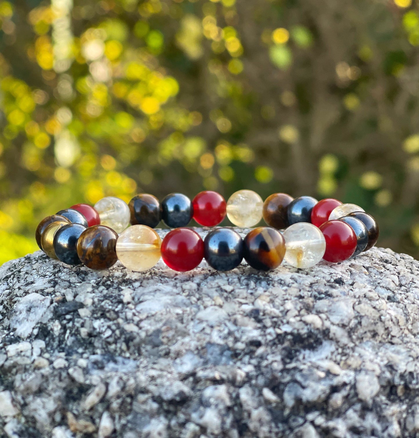 Leo Zodiac Bracelet, Healing Crystals, Zodiac Birthstone Bracelet, Gemstone Meditation Bracelet, July August Leo Birthday Gift, Crystal Gift