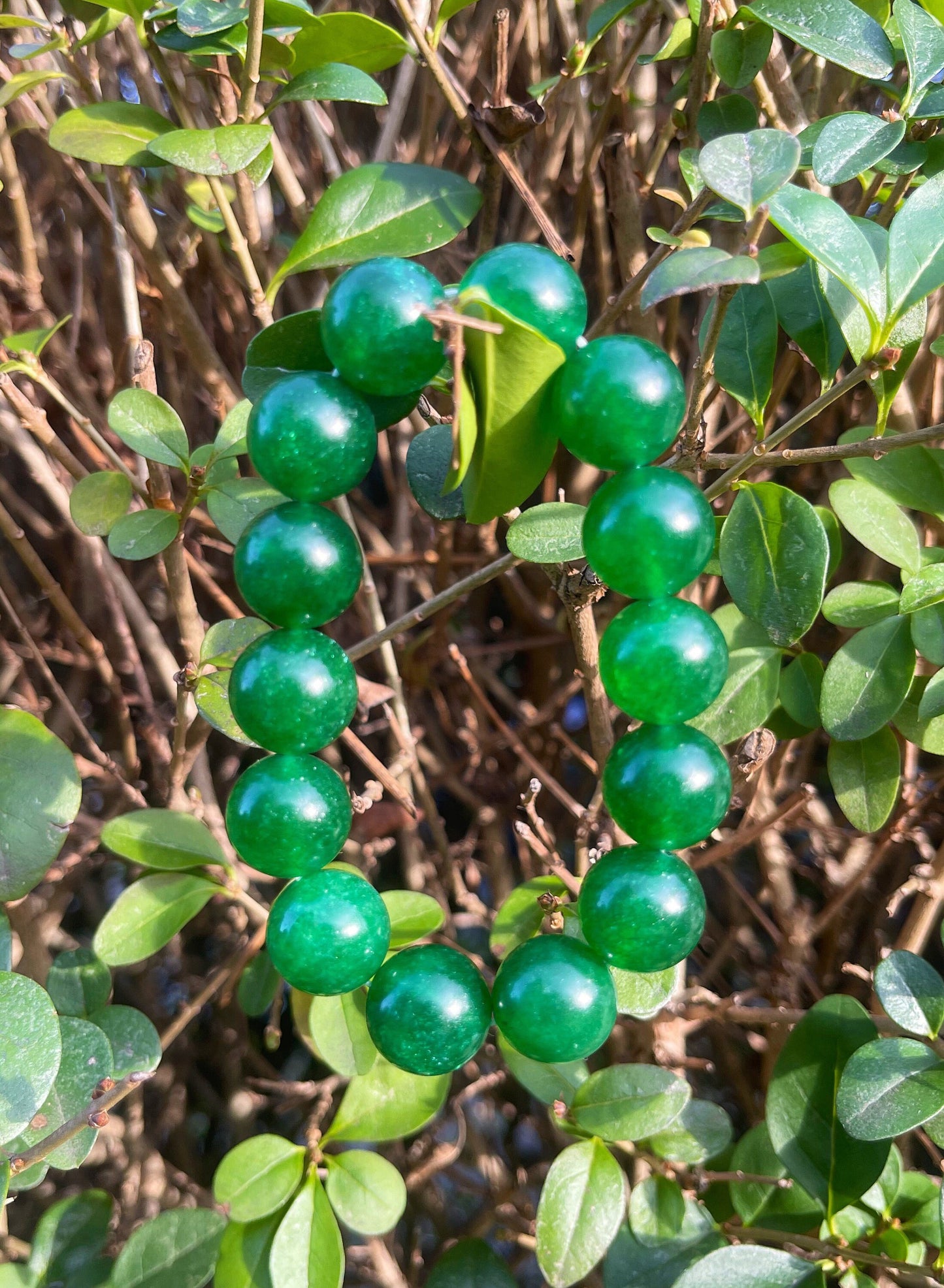 Green jade Bracelet, Statement Jewelry, Chakra Bracelet, Big Beaded Bracelets, 16mm Beads, Meditation Bracelet, Meditation Gifts, Gemstones