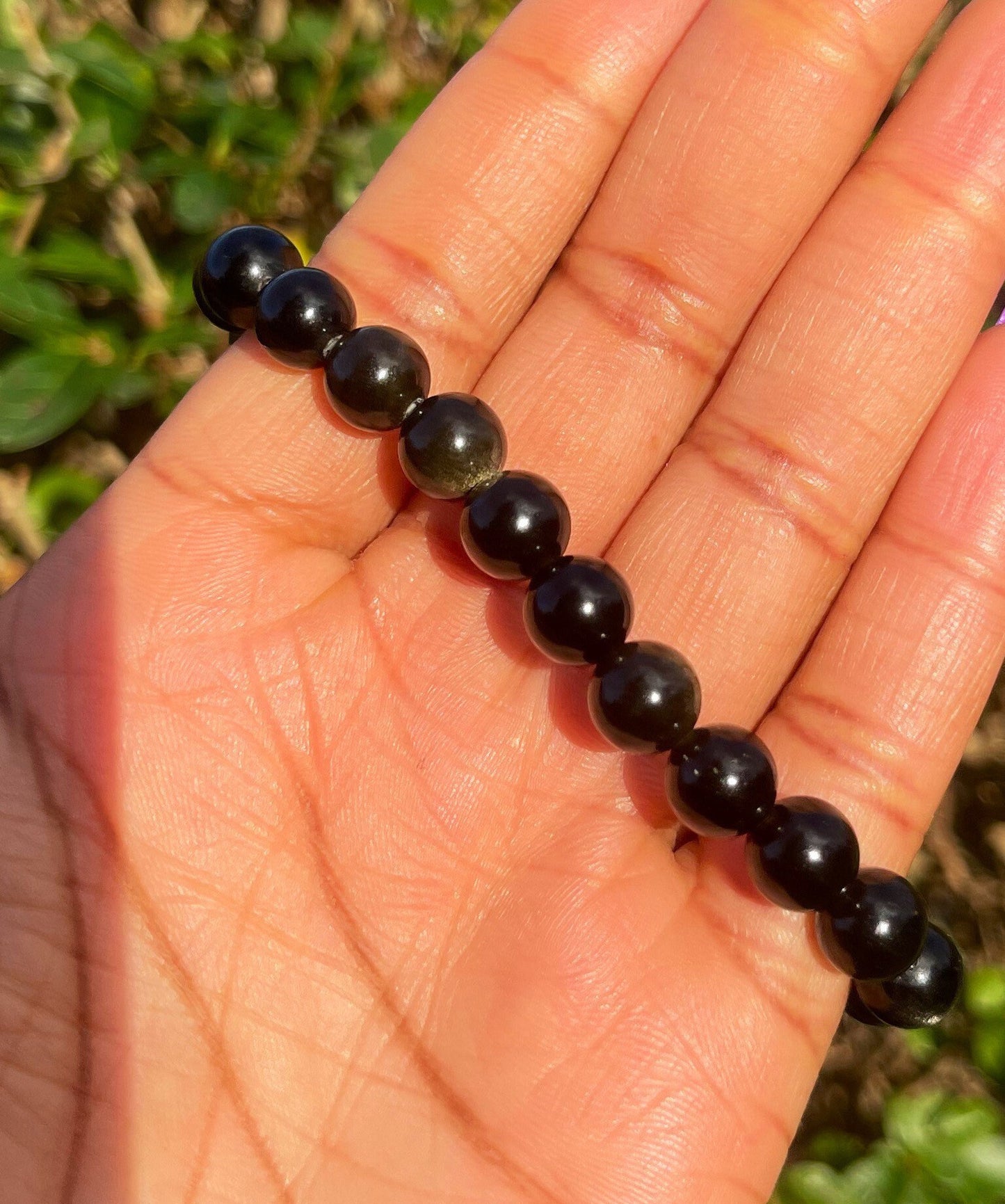 Obsidian Howlite Bracelet, Crystal Bracelets, Handmade Jewelry, Chakra Stretchy Bracelet, Gift for him, Gift for Her, Natural Gemstone Beads